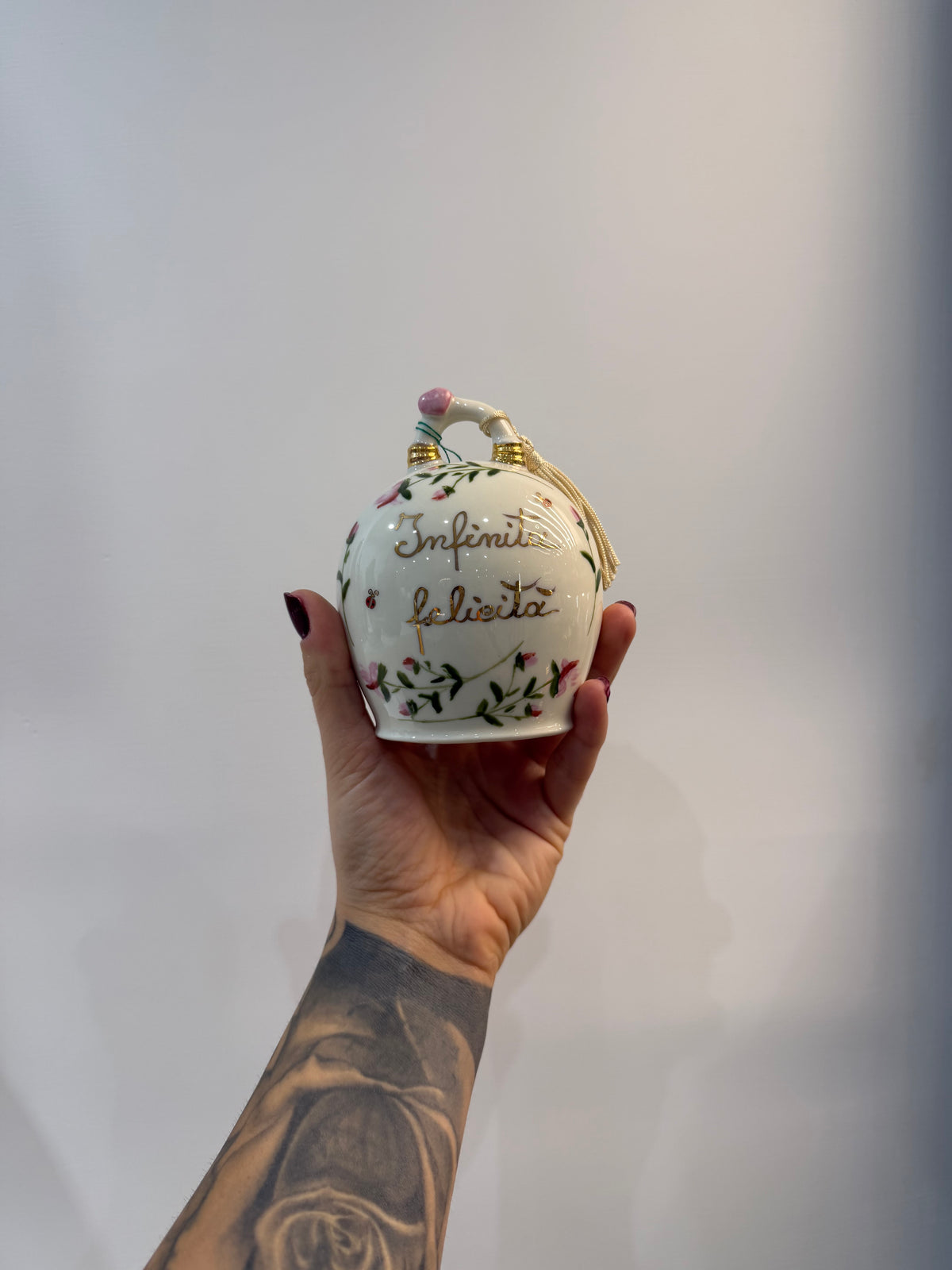 CAMPANA DI CERAMICA INFINITA FELICITÀ