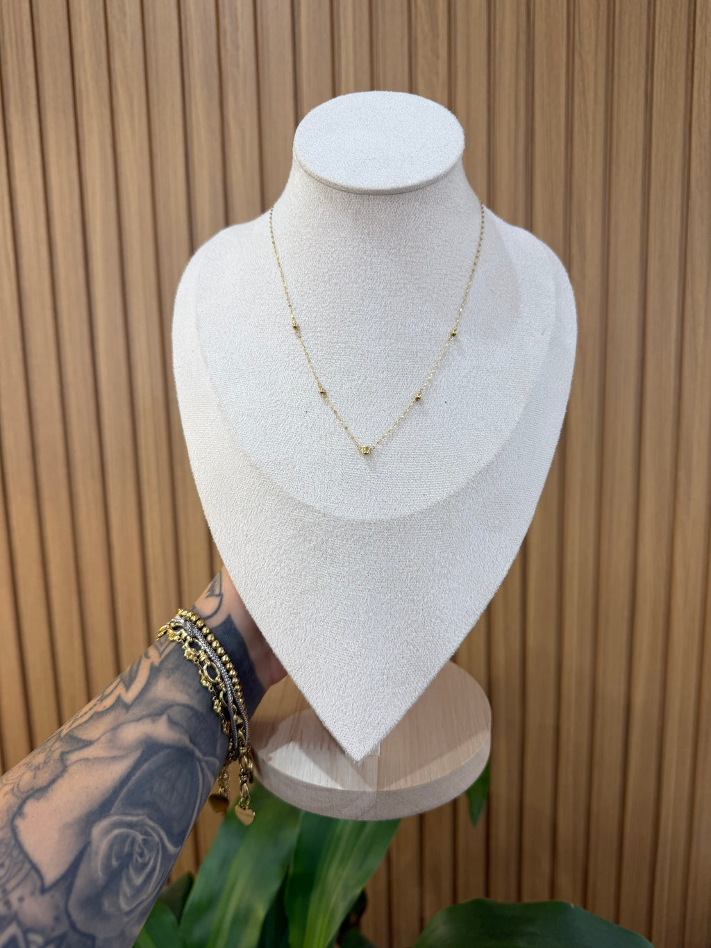 COLLANA SFERE ORO 18KT