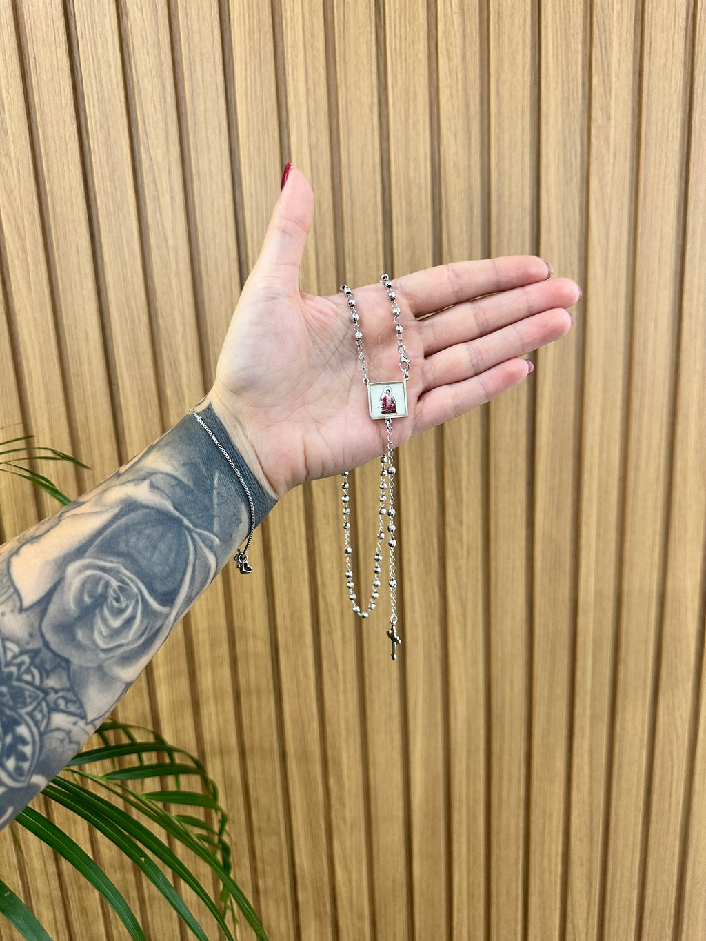 COLLANA ROSARIO CON SAN GIULIANO