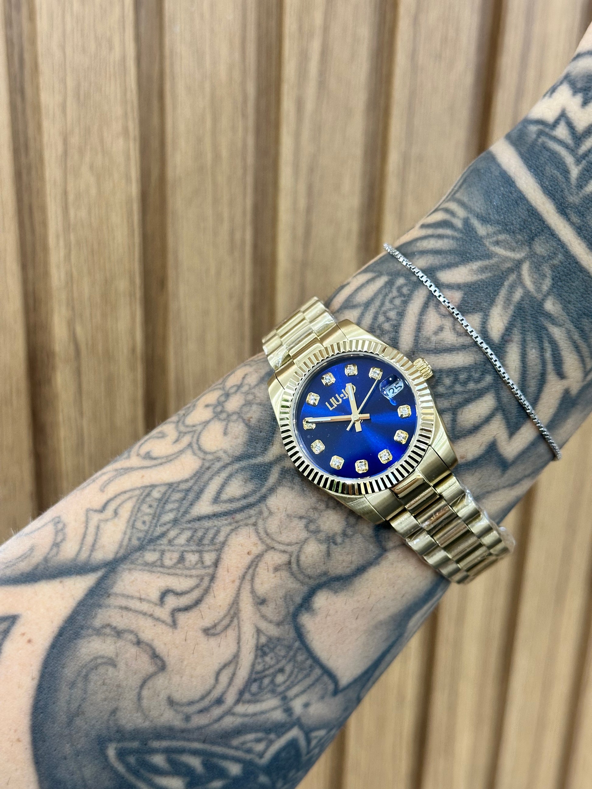 OROLOGIO LIU JO DORATO QUADRANTE BLU