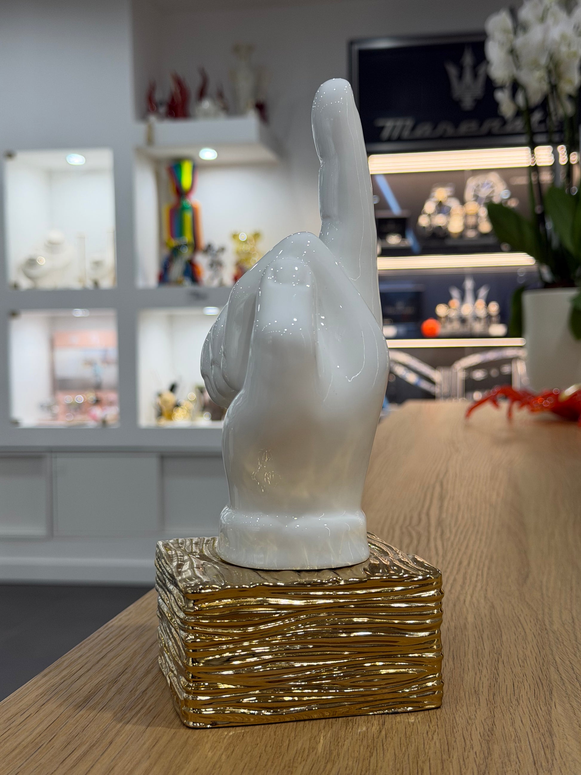 STATUETTA VAFF* LAMINATA IN ARGENTO