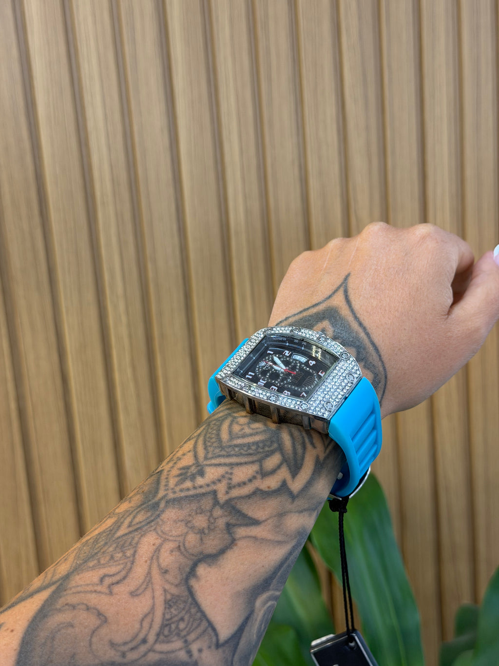 OROLOGIO RAPPER AMERICA CELESTE