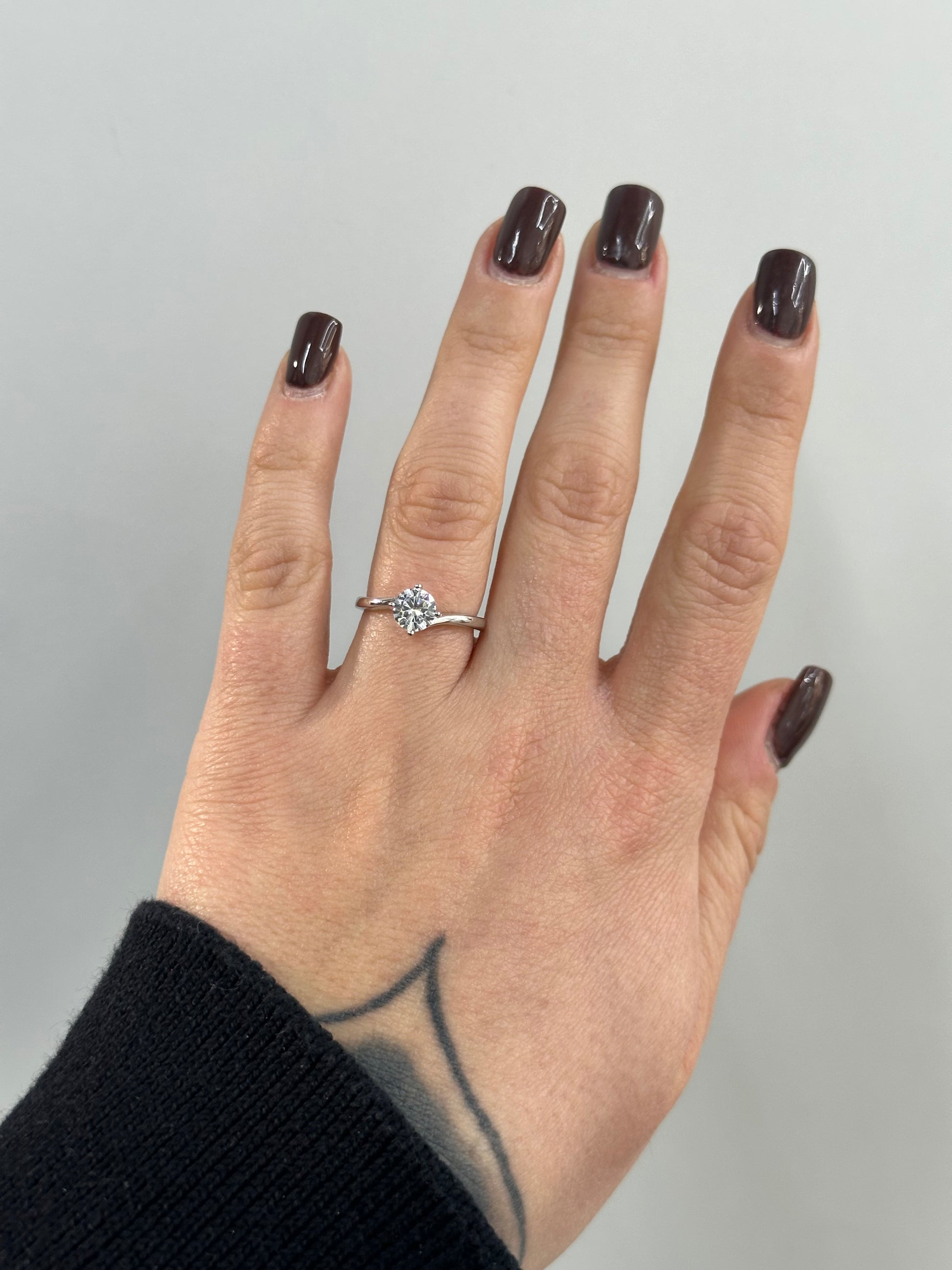 ANELLO SOLITARIO ARGENTO 925