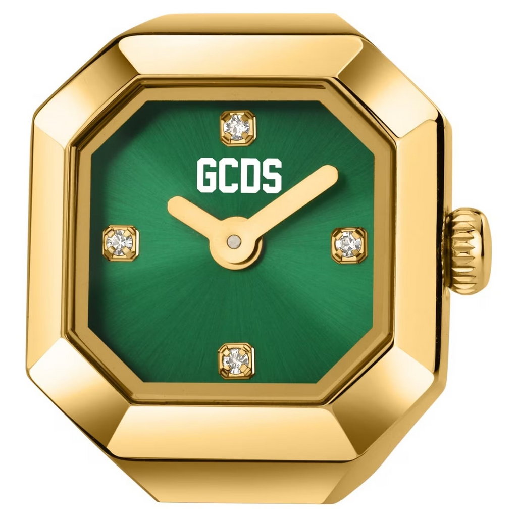 ANELLO GCDS RING O'CLOCK  DORATO