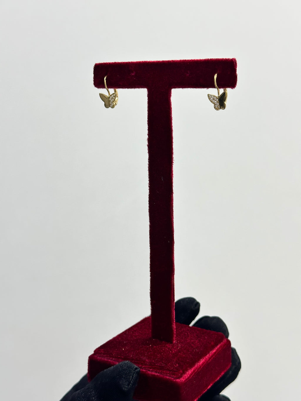 CERCHIETTI CON FARFALLA MONACHELLA ORO 18KT