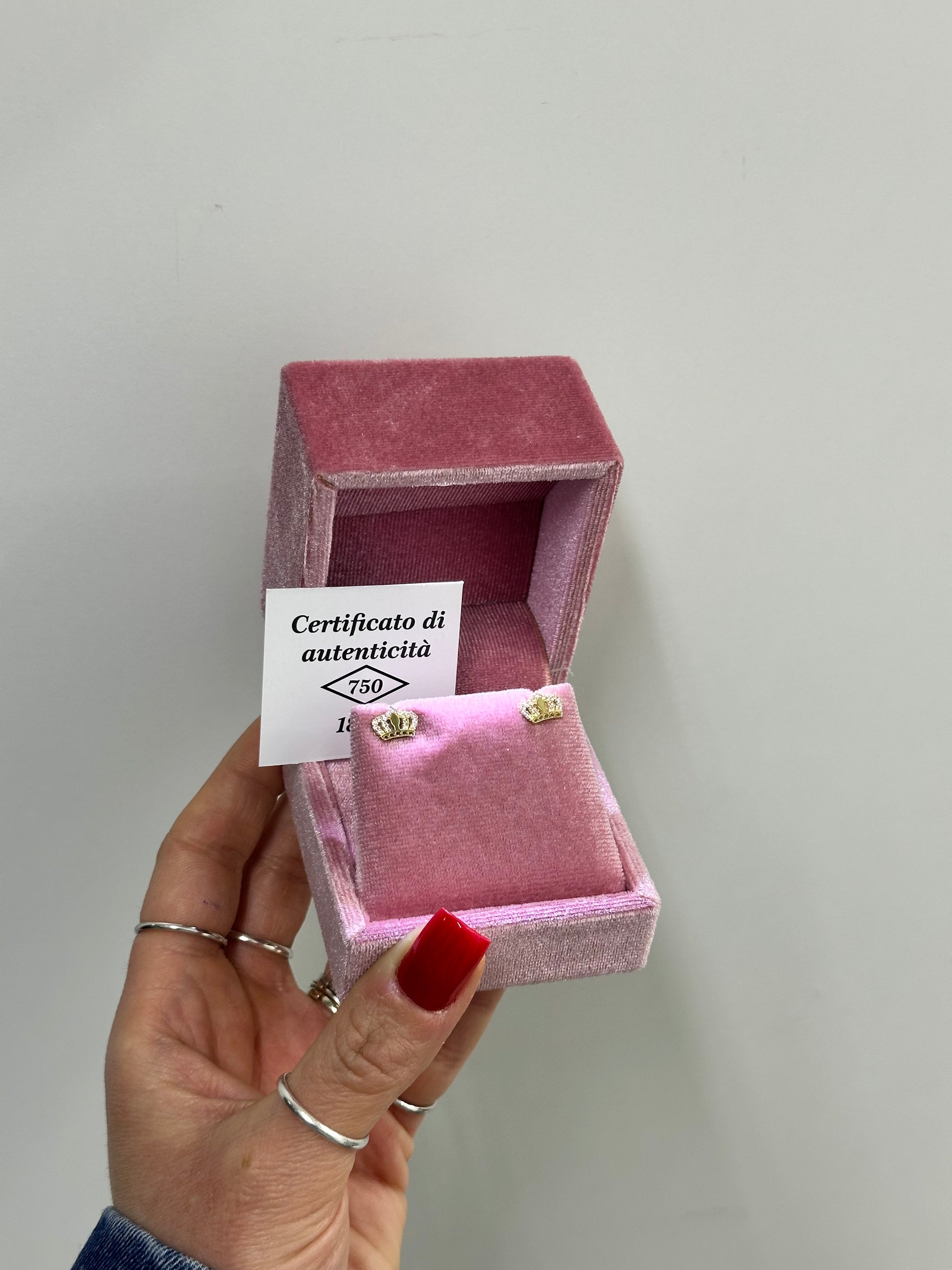 ORECCHINI CROWN ORO 18KT
