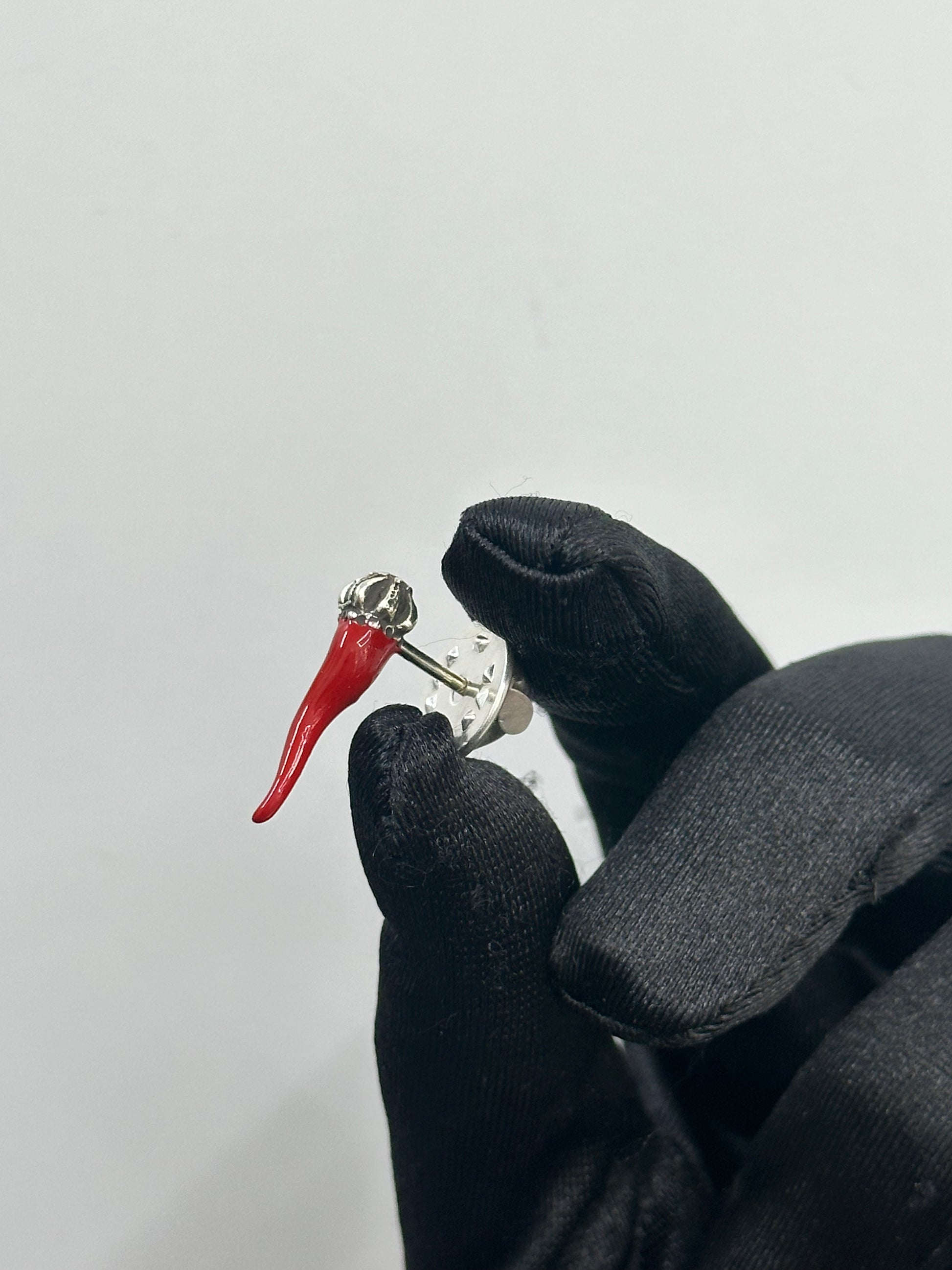 SPILLA CORNO IN ARGENTO 925