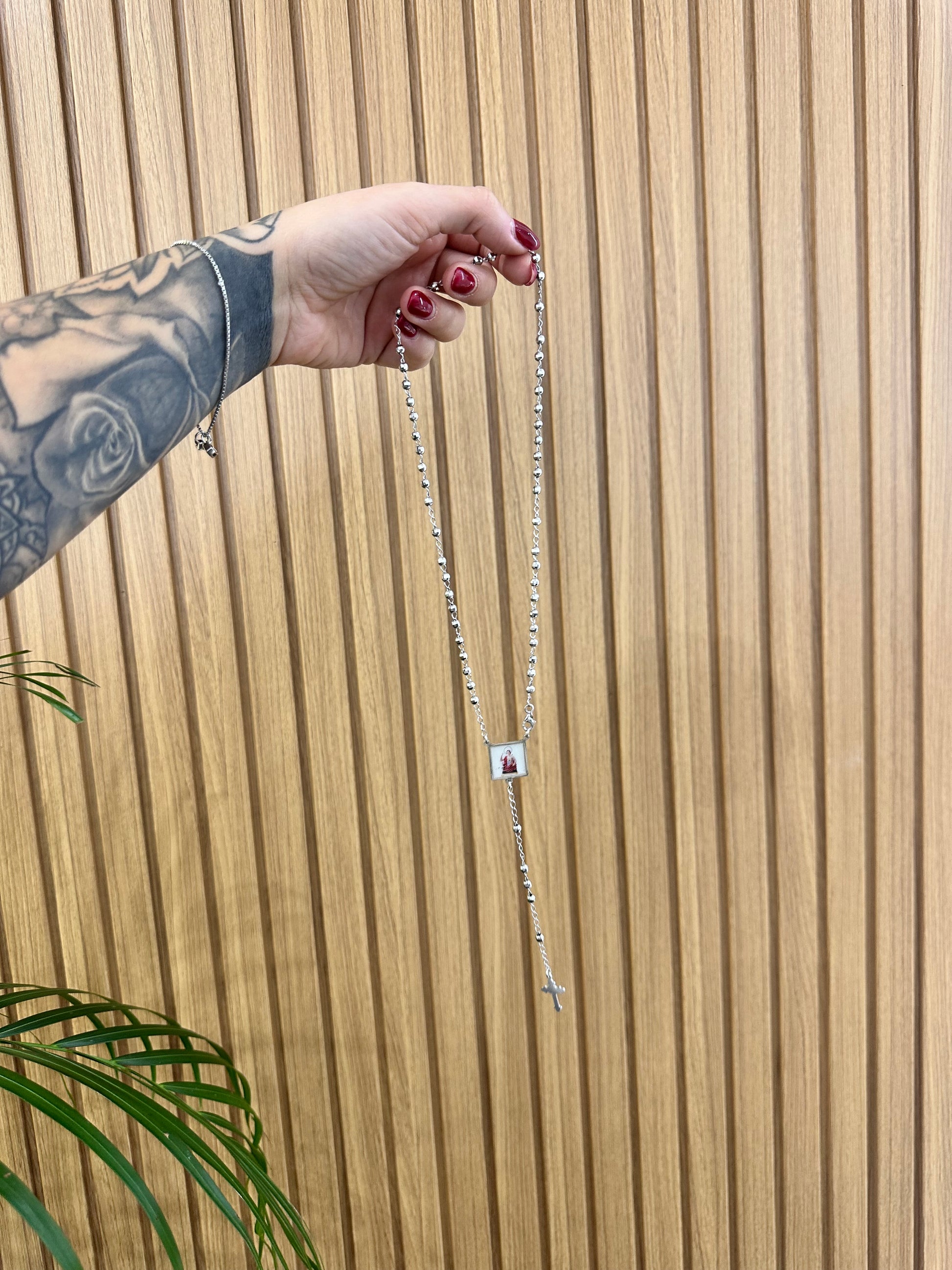 COLLANA ROSARIO CON SAN GIULIANO