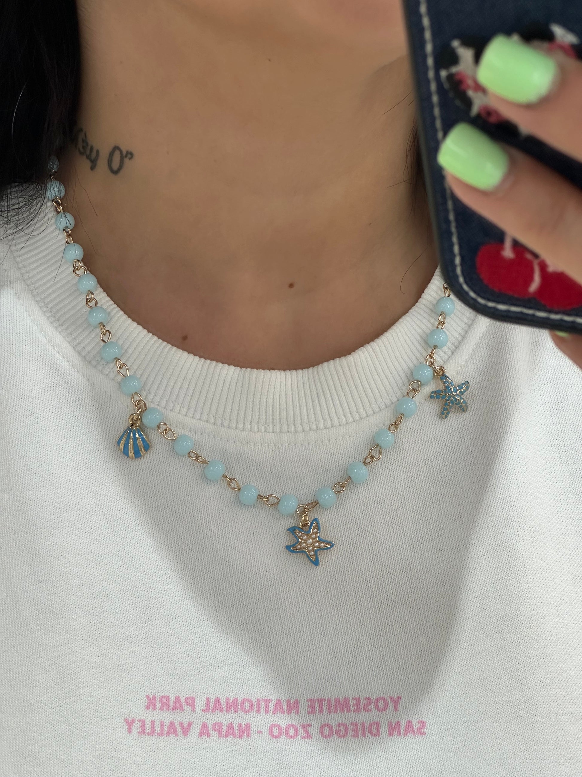 COLLANA AMO CAPRI STELLE MARINE