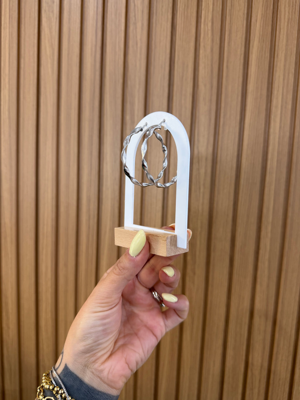 CERCHI ORO 18KT TORCHON ORO BIANCO