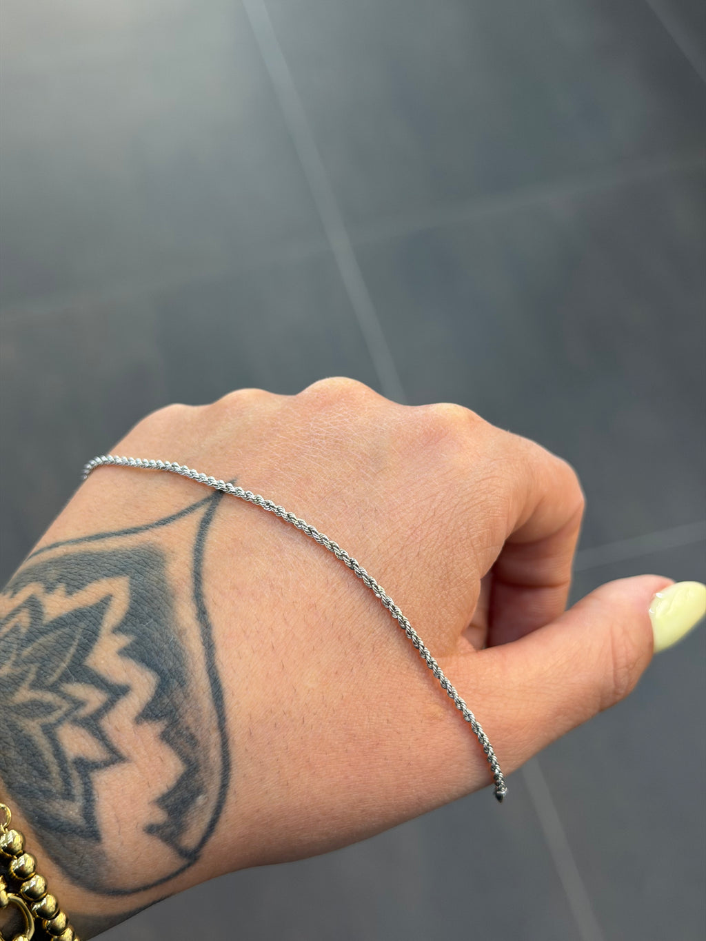BRACCIALE LASER ORO 18KT ORO BIANCO