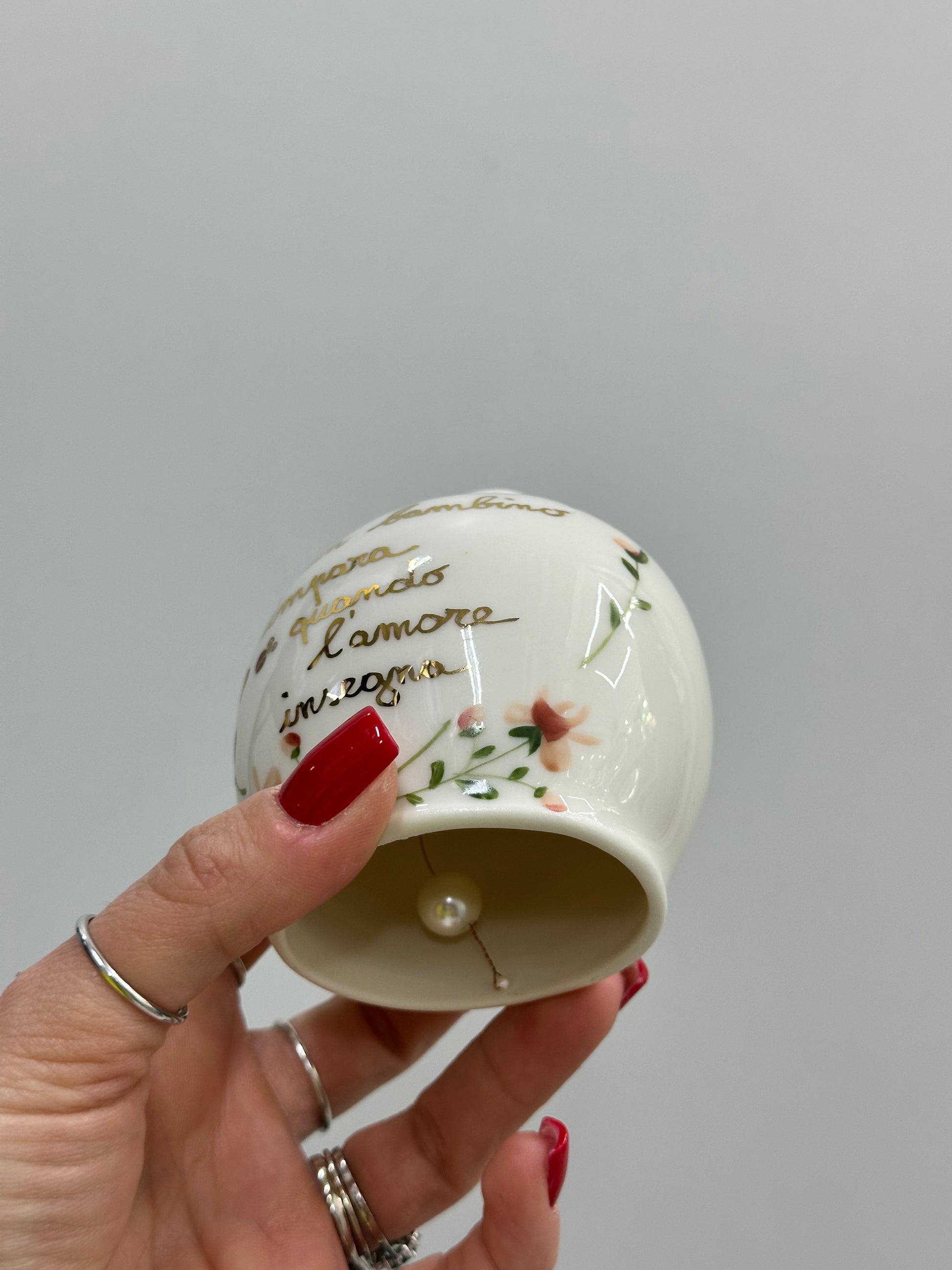 CAMPANELLA DI CERAMICA GRAZIE MAESTRA