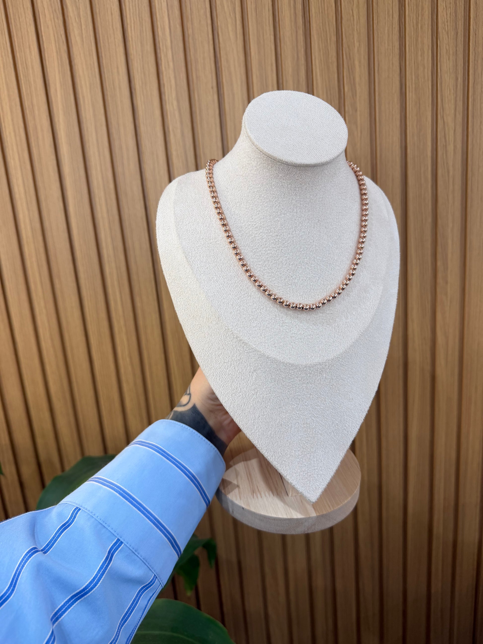 COLLANA MILLE LUCI ROSATA ARGENTO 925