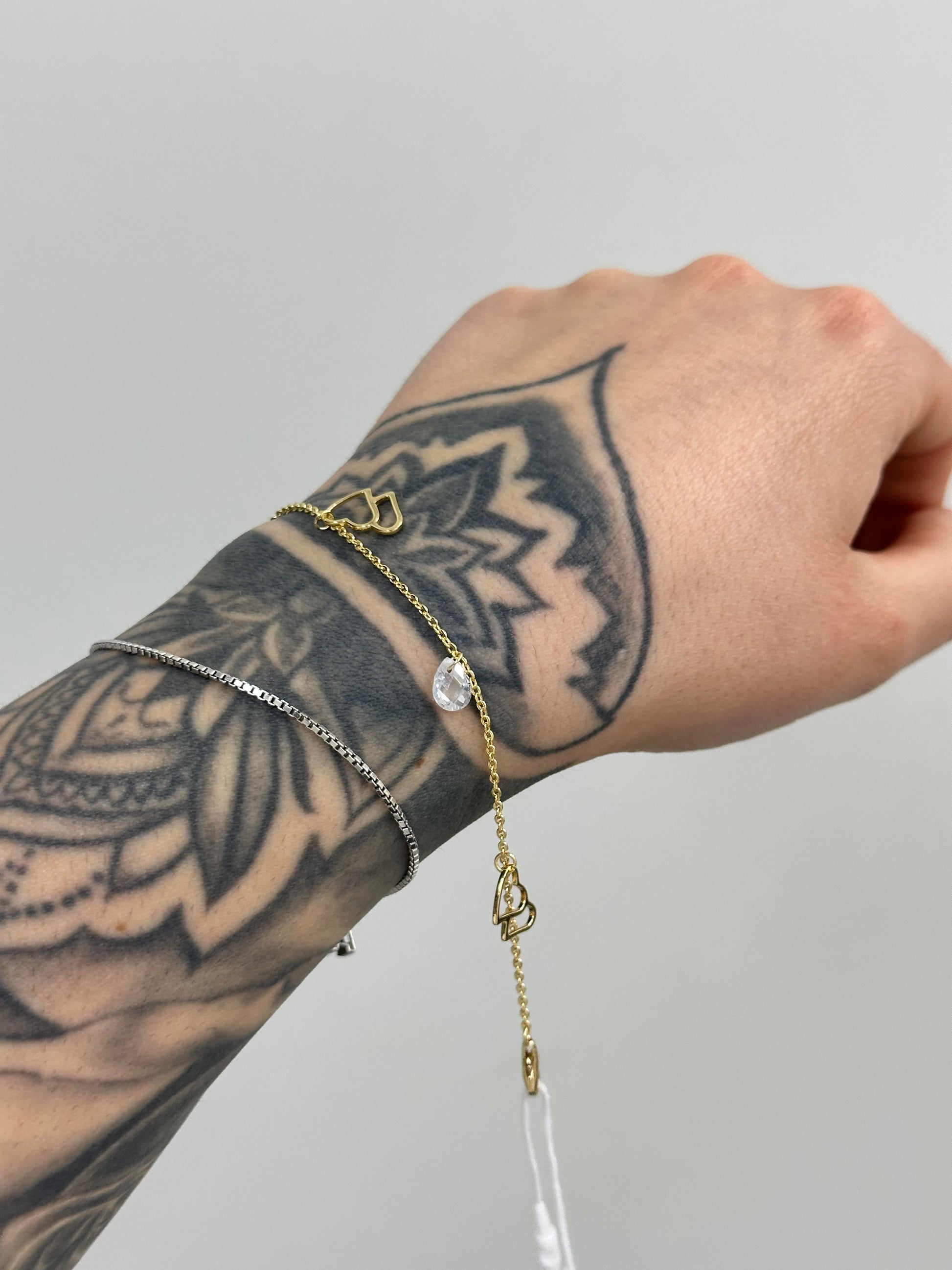 BRACCIALE CON CUORI PENDENTI LA PETITE