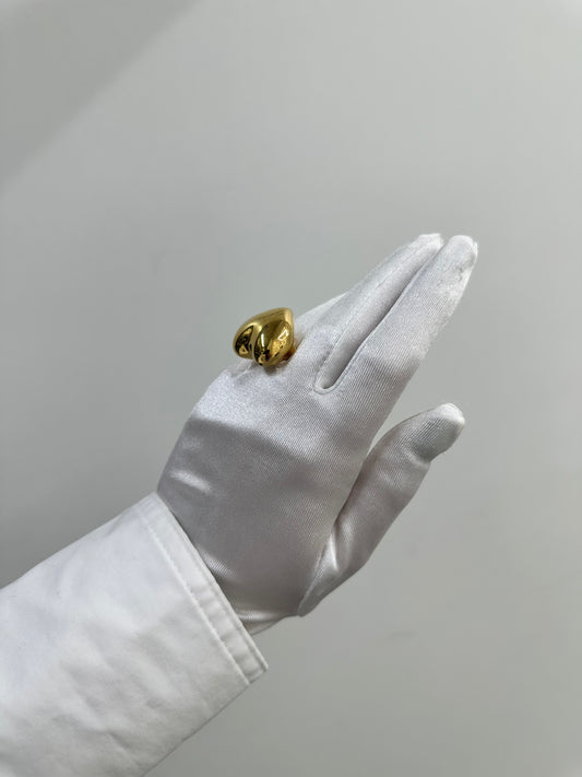 ANELLO CUORE ELETTROFORMATO ORO 18KT