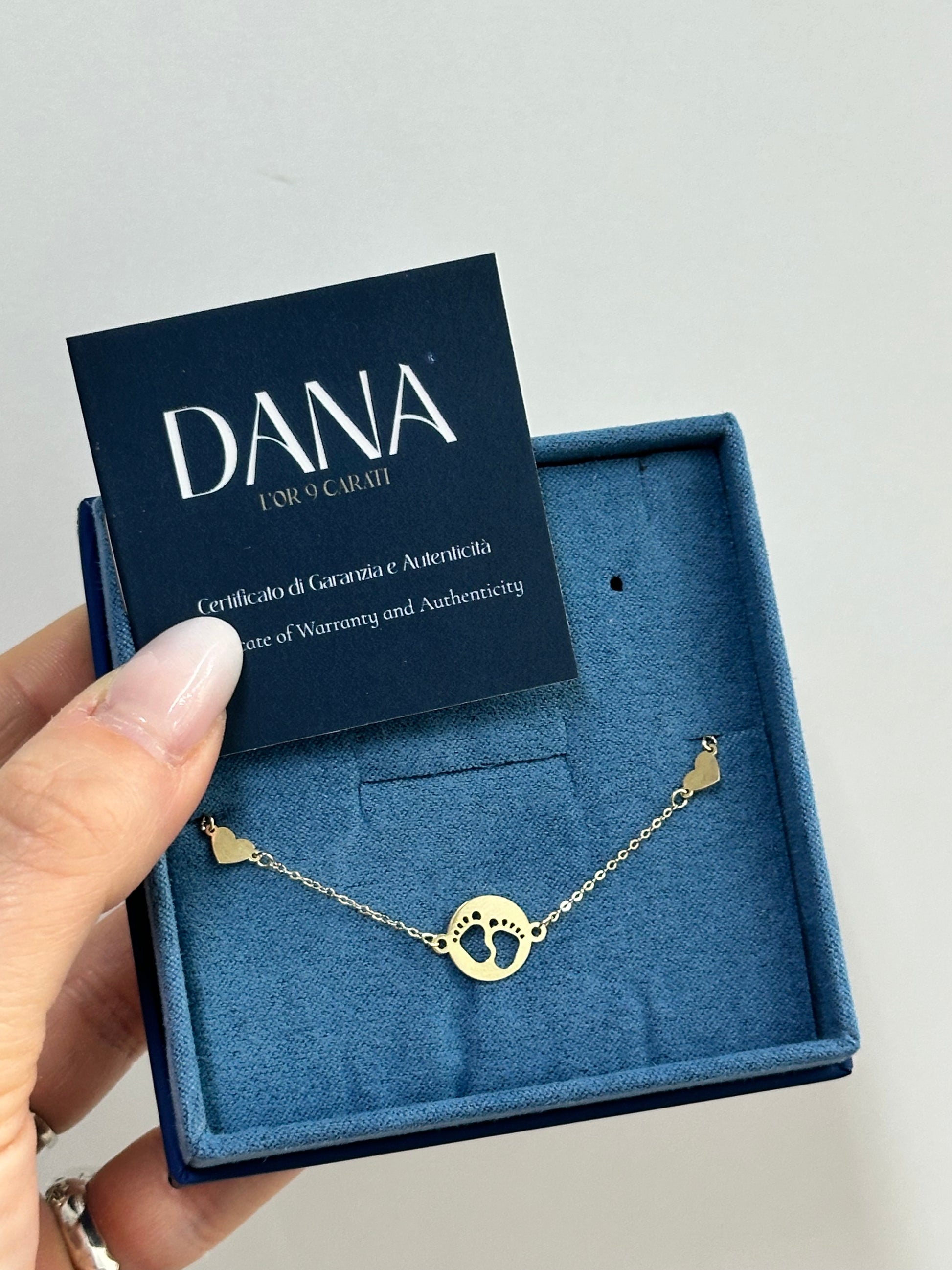BRACCIALE PIEDINI ORO 9 CARATI