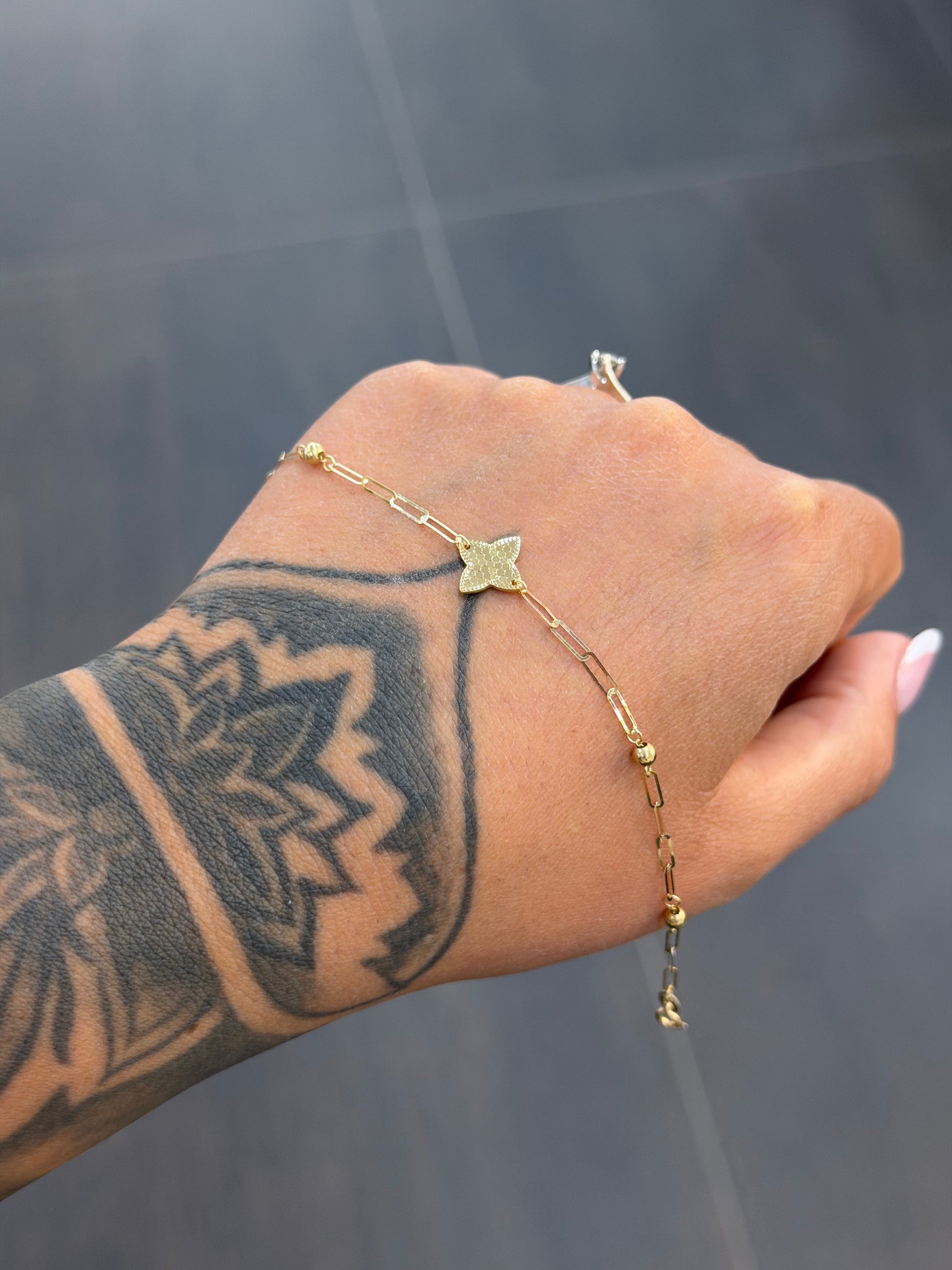 BRACCIALE ORO 18KT FIORE