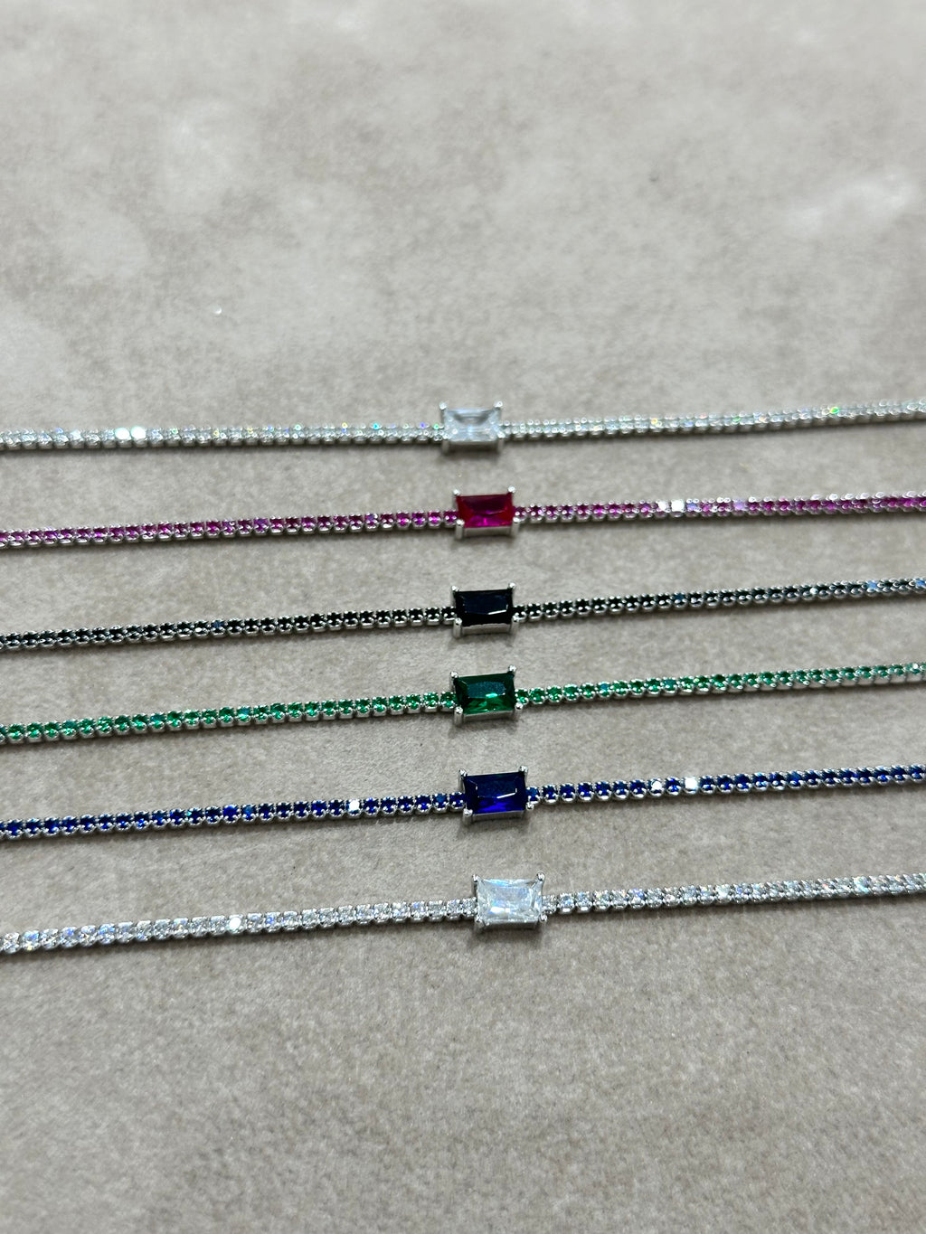 BRACCIALE TENNIS SQUARE ARGENTO