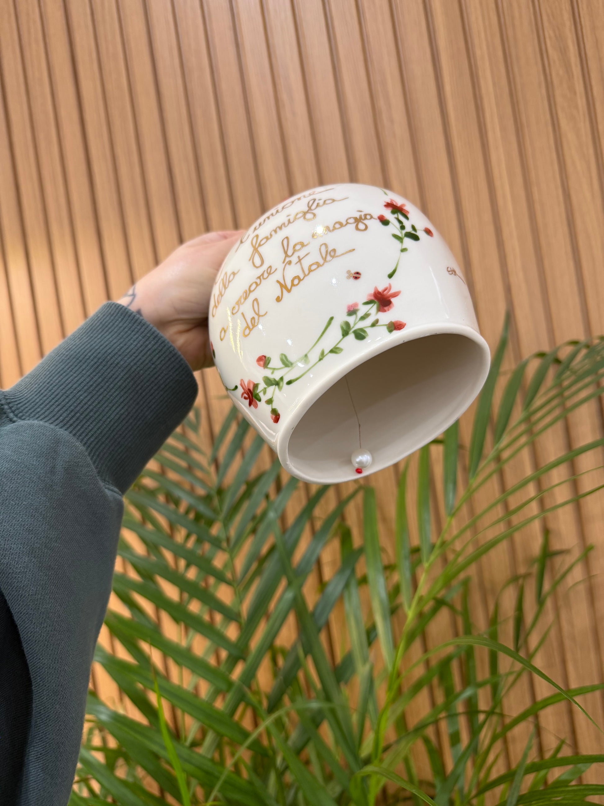 MEGA CAMPANA CERAMICA DI CAPODIMONTE NATALE