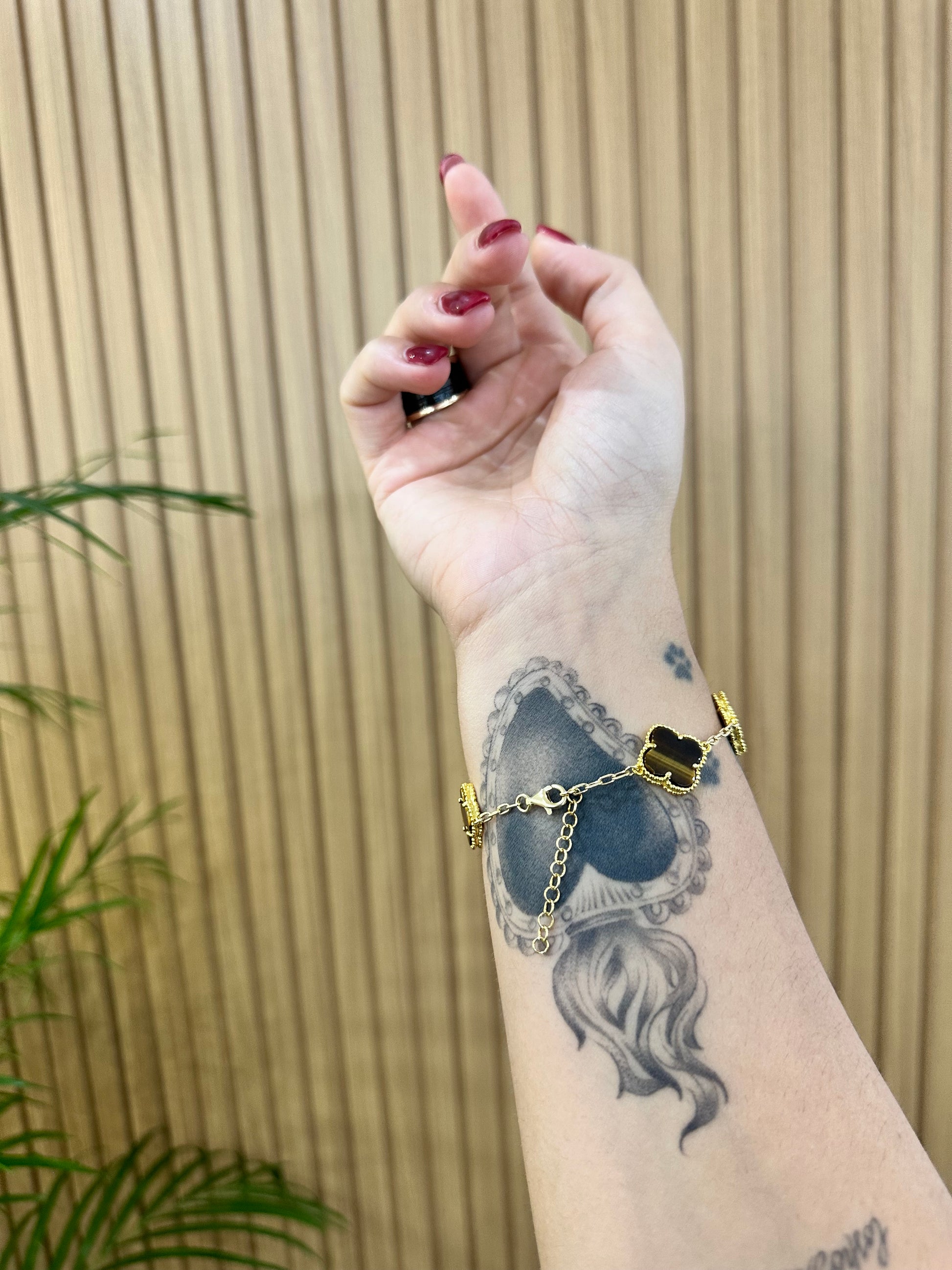 BRACCIALE QUADRIFOGLIO TIGER