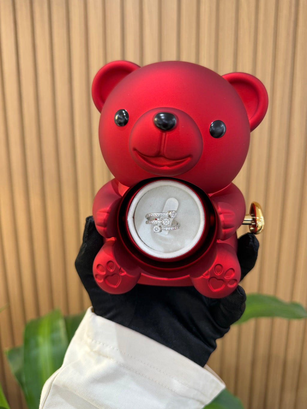 BOX MINI TEDDY CON ANELLO TRILOGY VAIANA ARGENTO 925