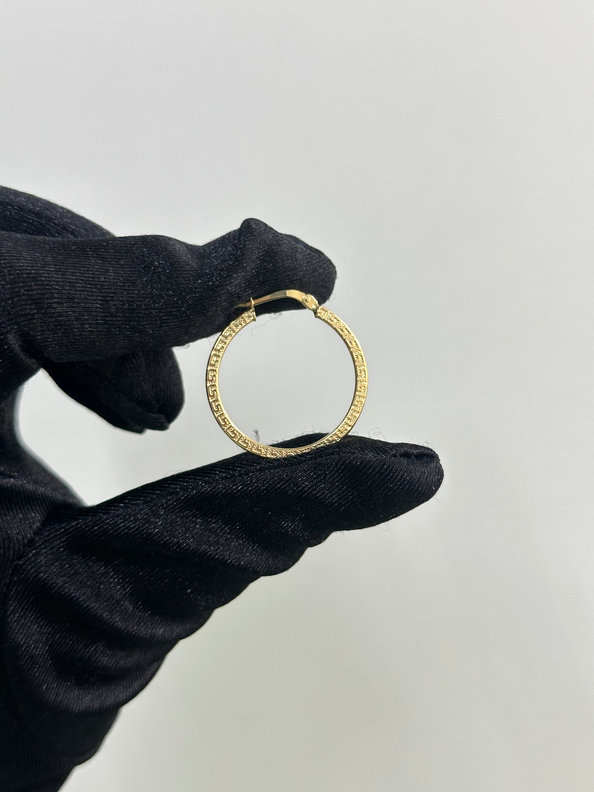 CERCHI IN ORO 18KT CON GRECA