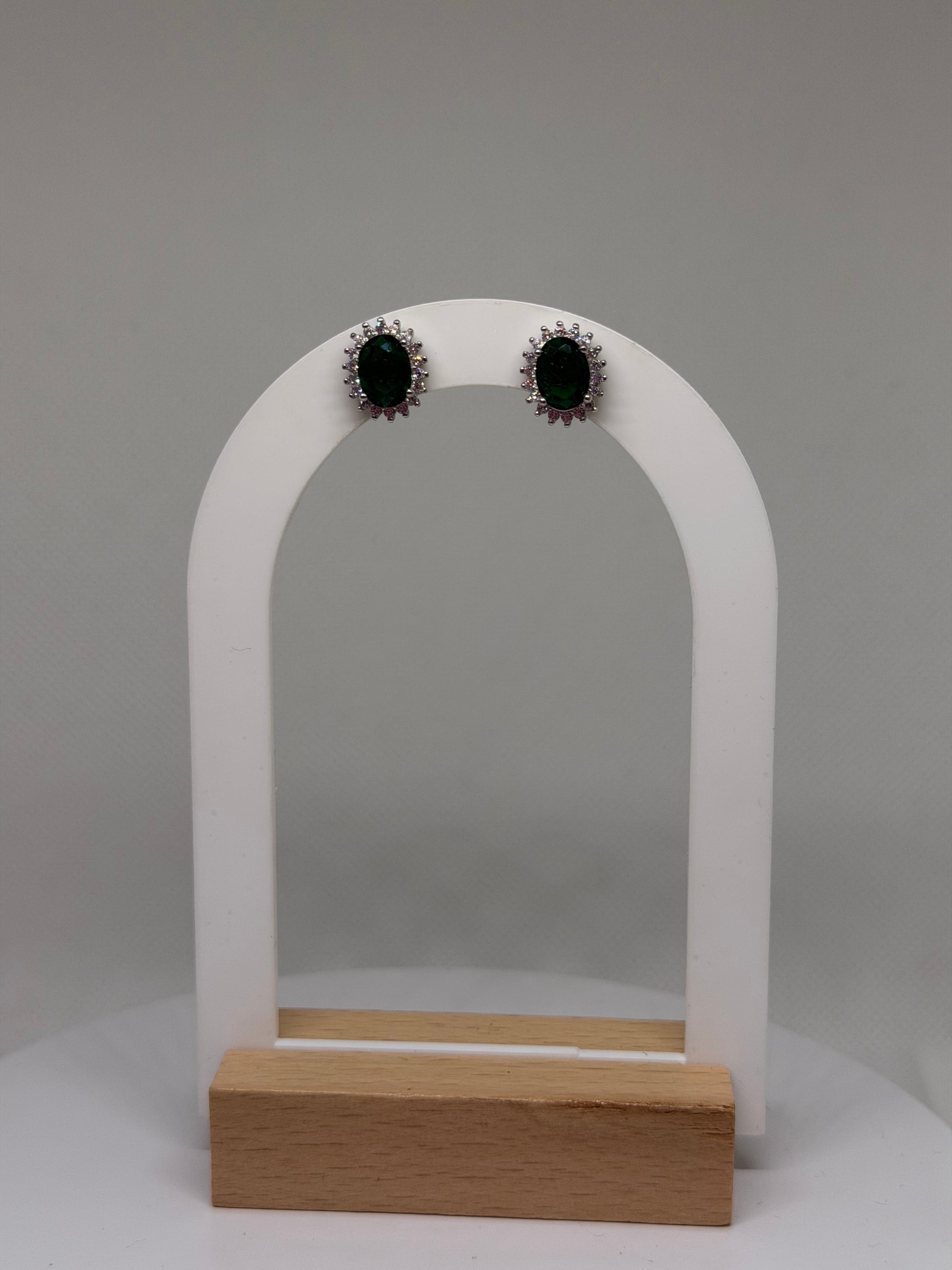 ORECCHINI KATE GREEN ARGENTO 925