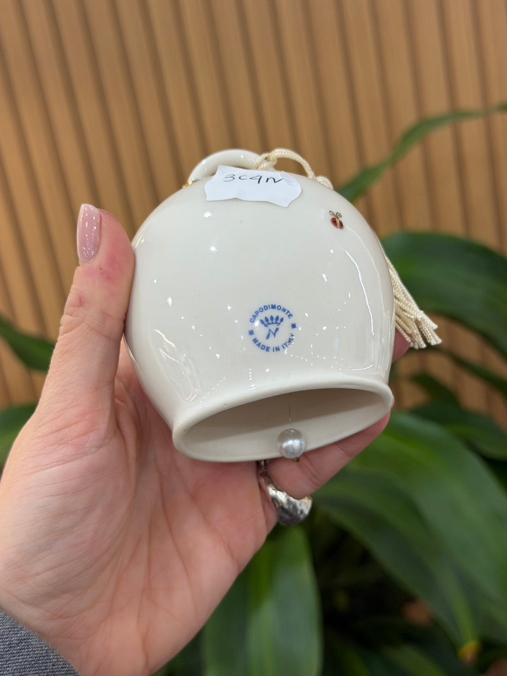 CAMPANELLA FELICE NATALE CERAMICA DI CAPODIMONTE