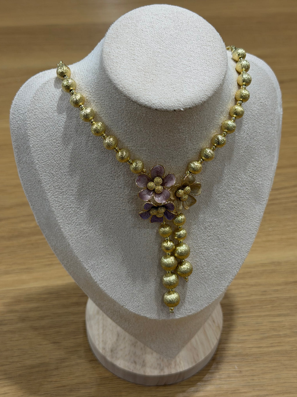 COLLANA AMO VENEZIA FIORI COLORATI CON SFERE