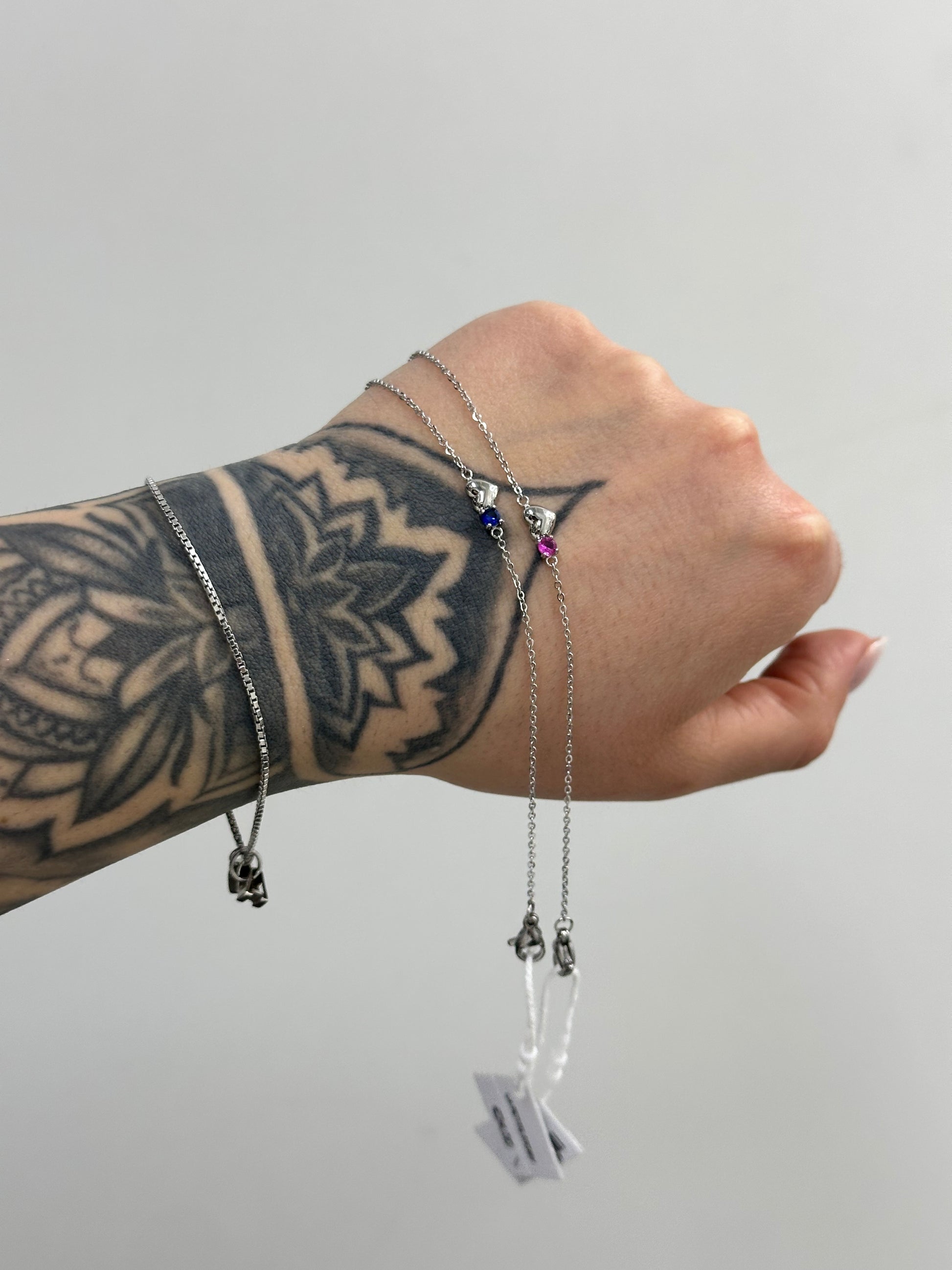 BRACCIALE CON CUORICINO E ZIRCONE LA PETITE