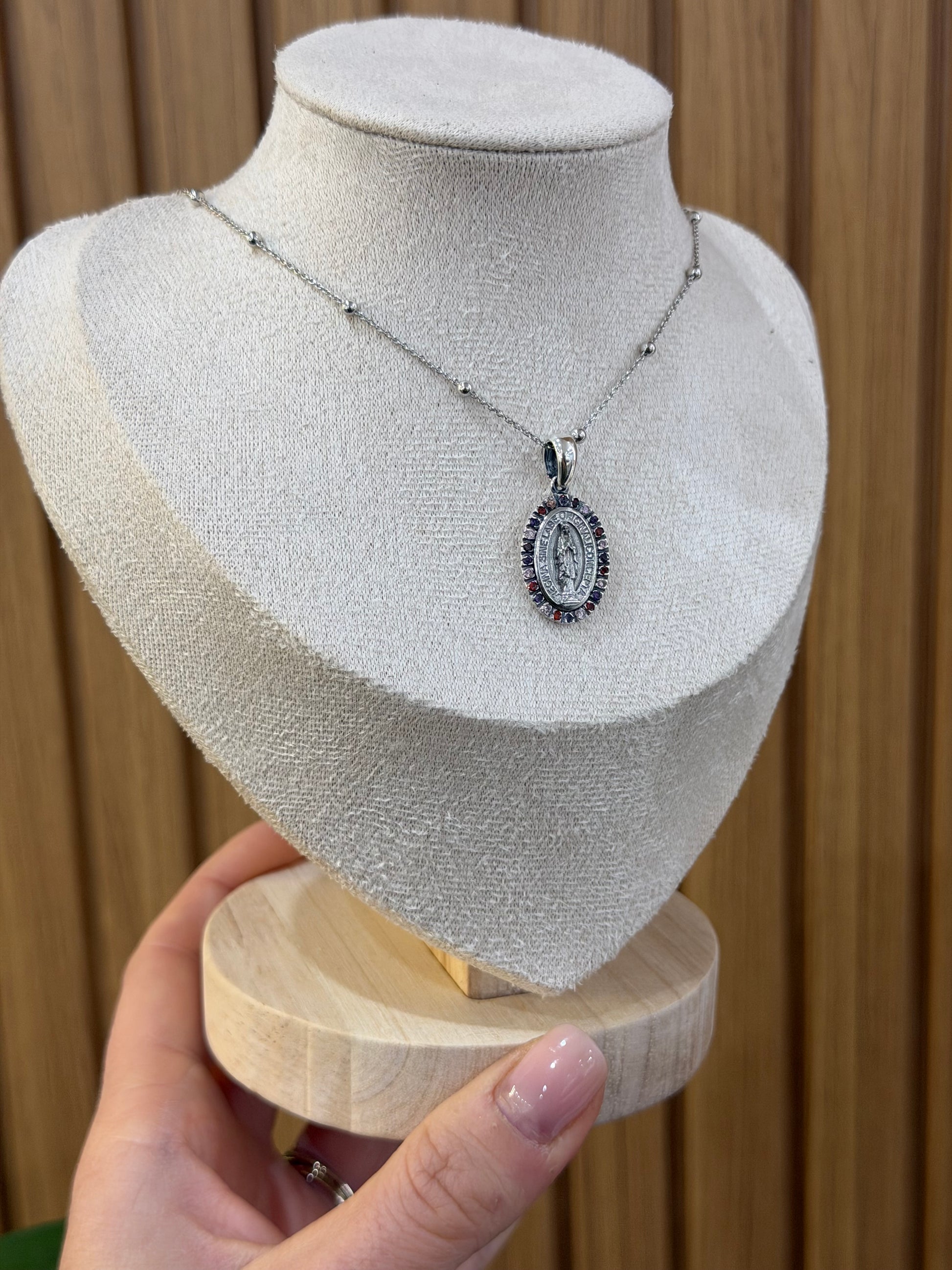 COLLANA MADONNINA ARGENTO 925