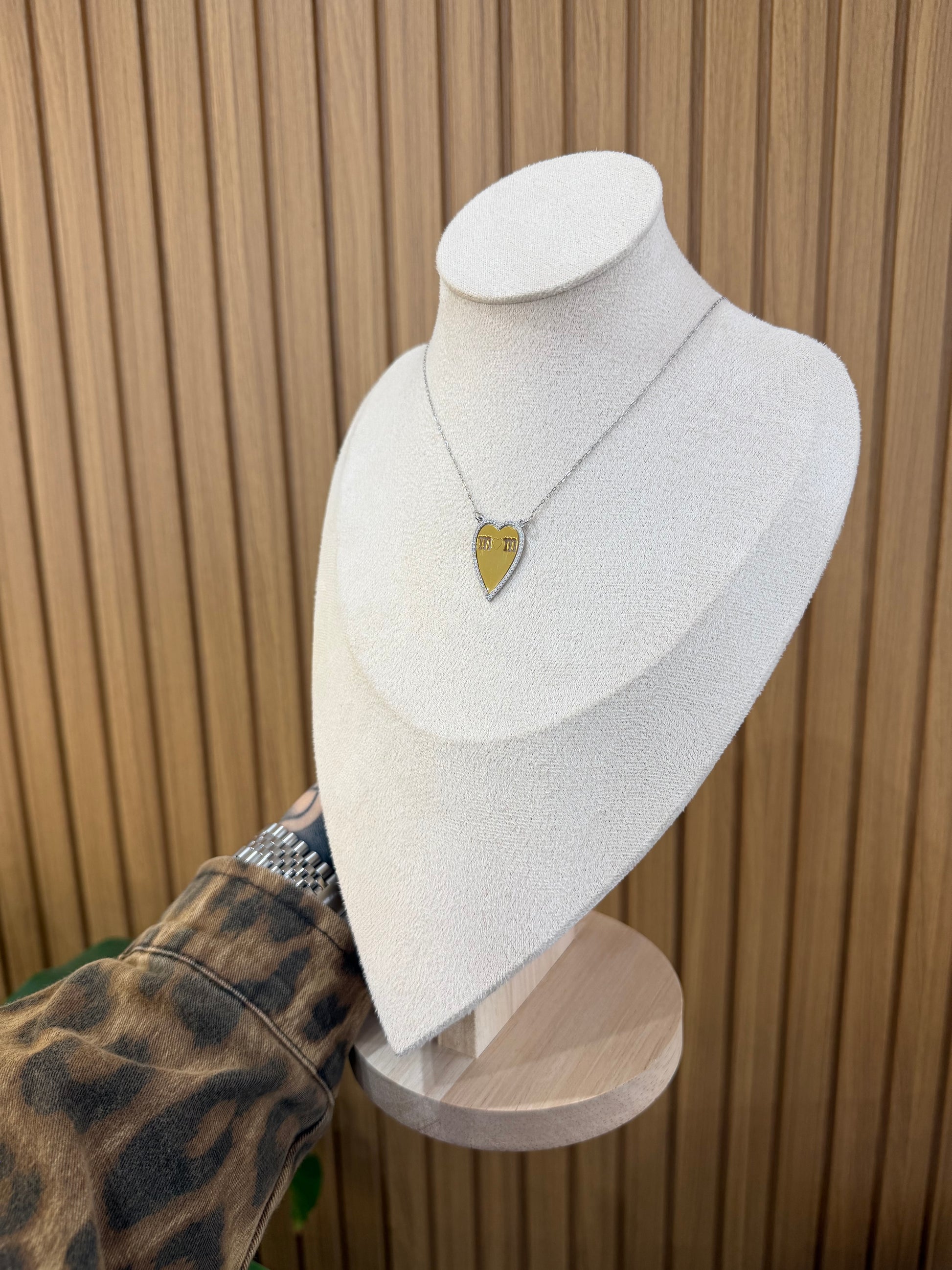 COLLANA CUORE MOM ARGENTO 925
