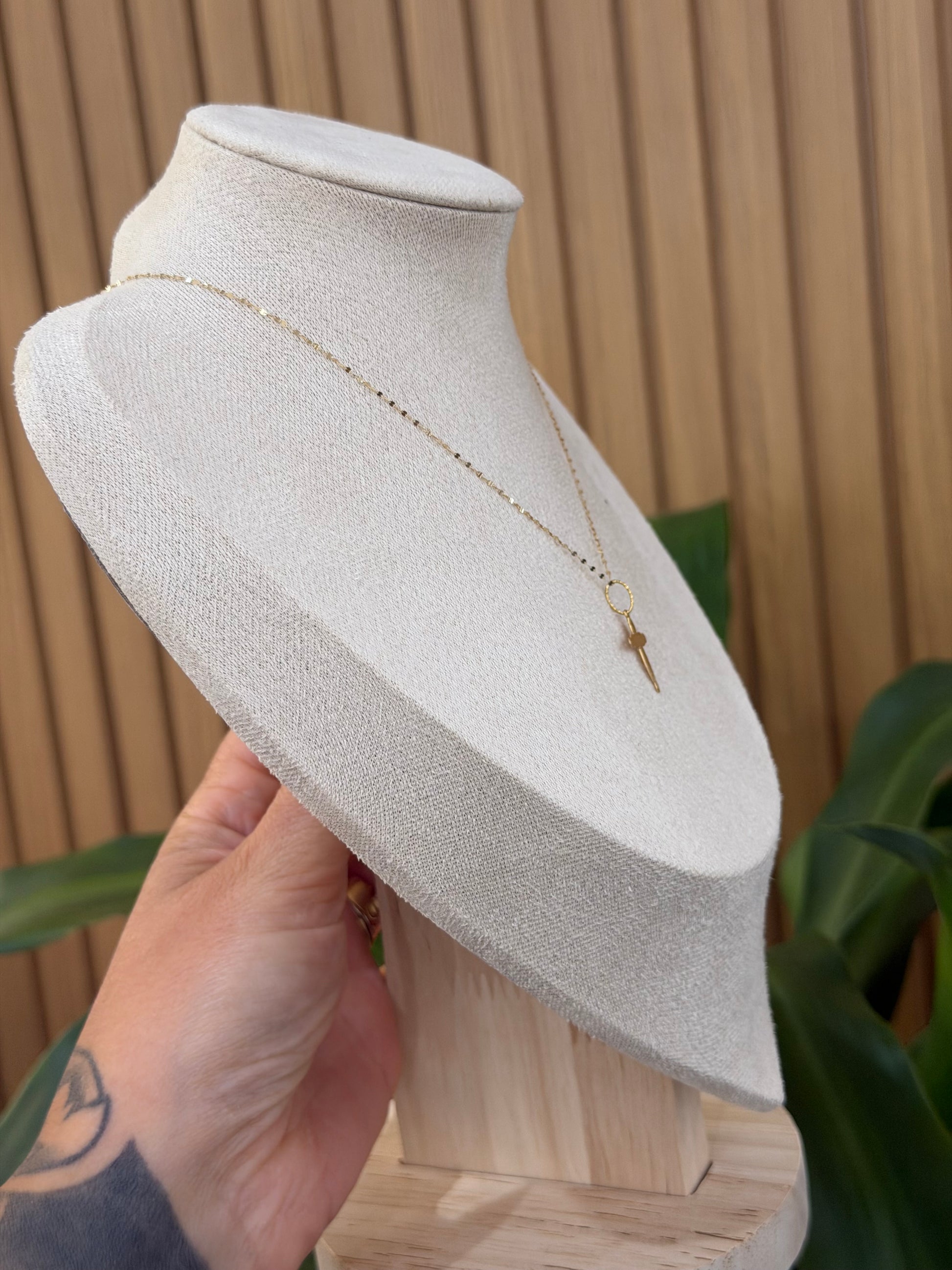 COLLANA CON CROCE ORO 18KT