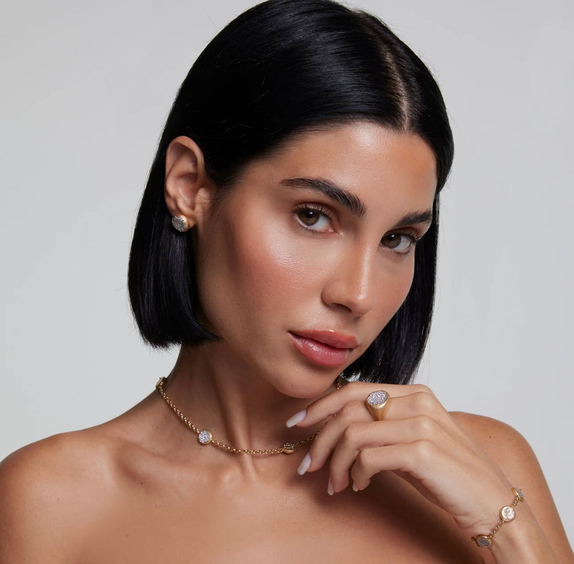 ANELLO SIGILLO ARGENTO DORATO SATINATO SOGNI