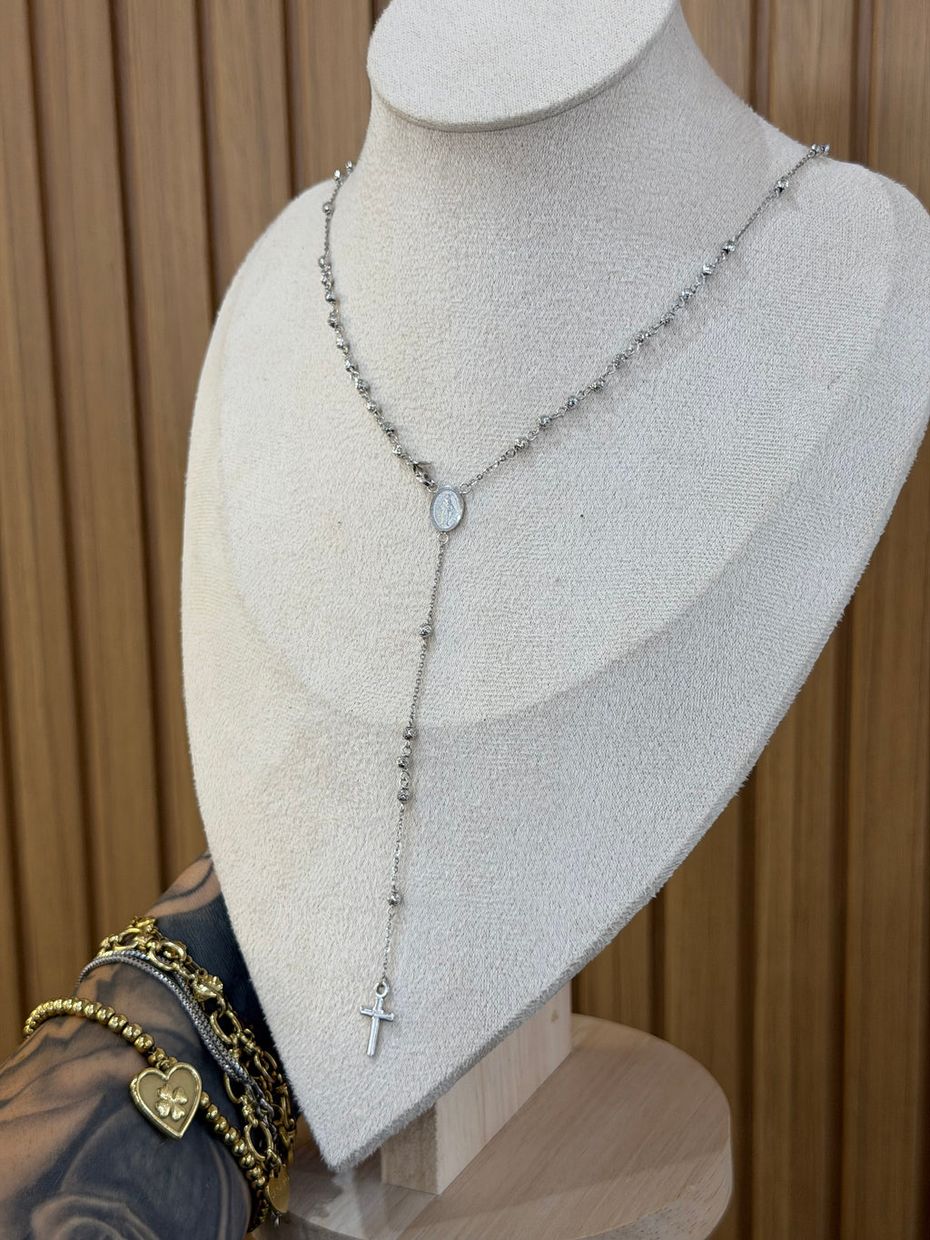 ROSARIO ORO 18KT MILLE LUCI ORO BIANCO