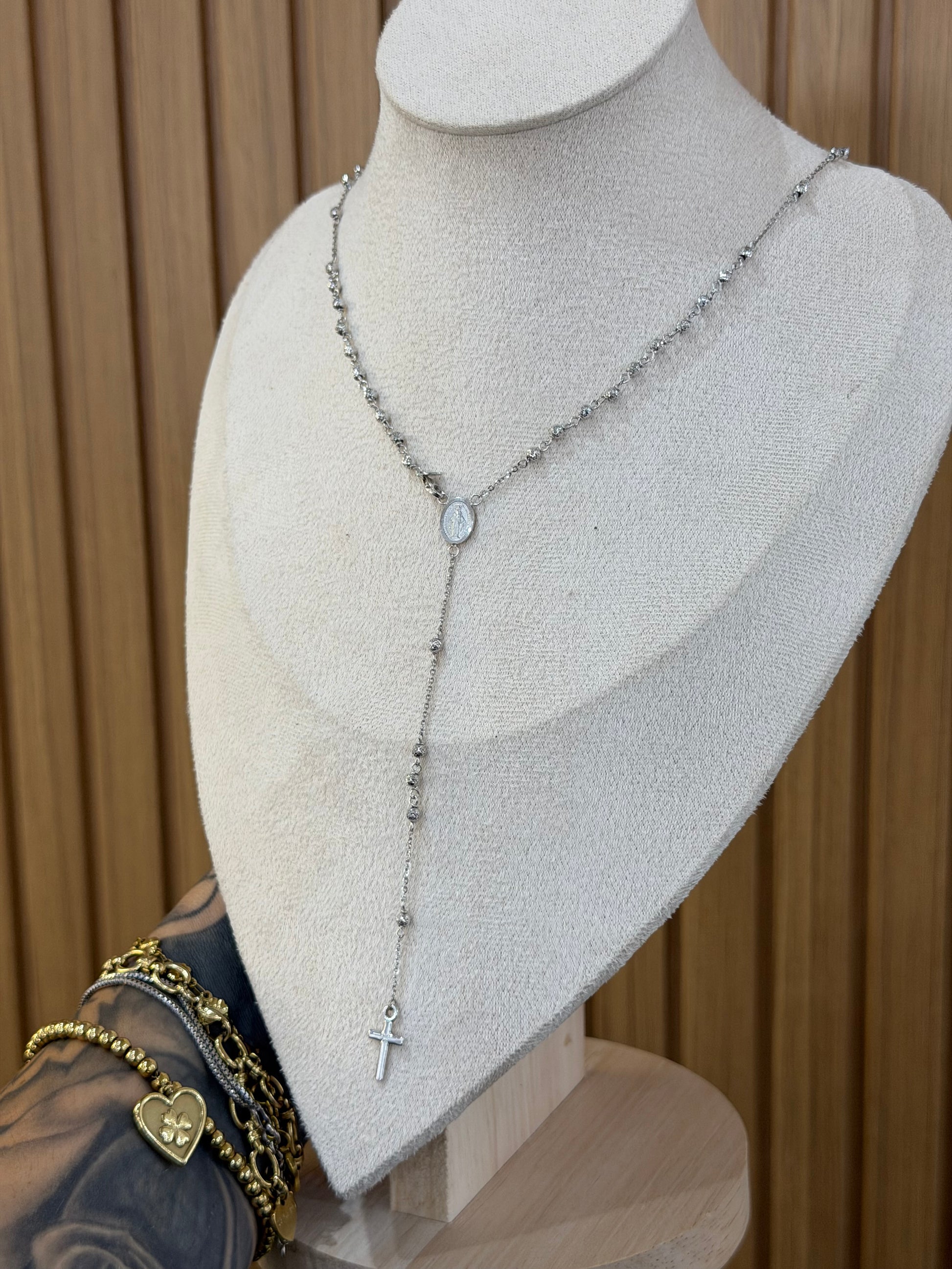 ROSARIO ORO 18KT MILLE LUCI ORO BIANCO