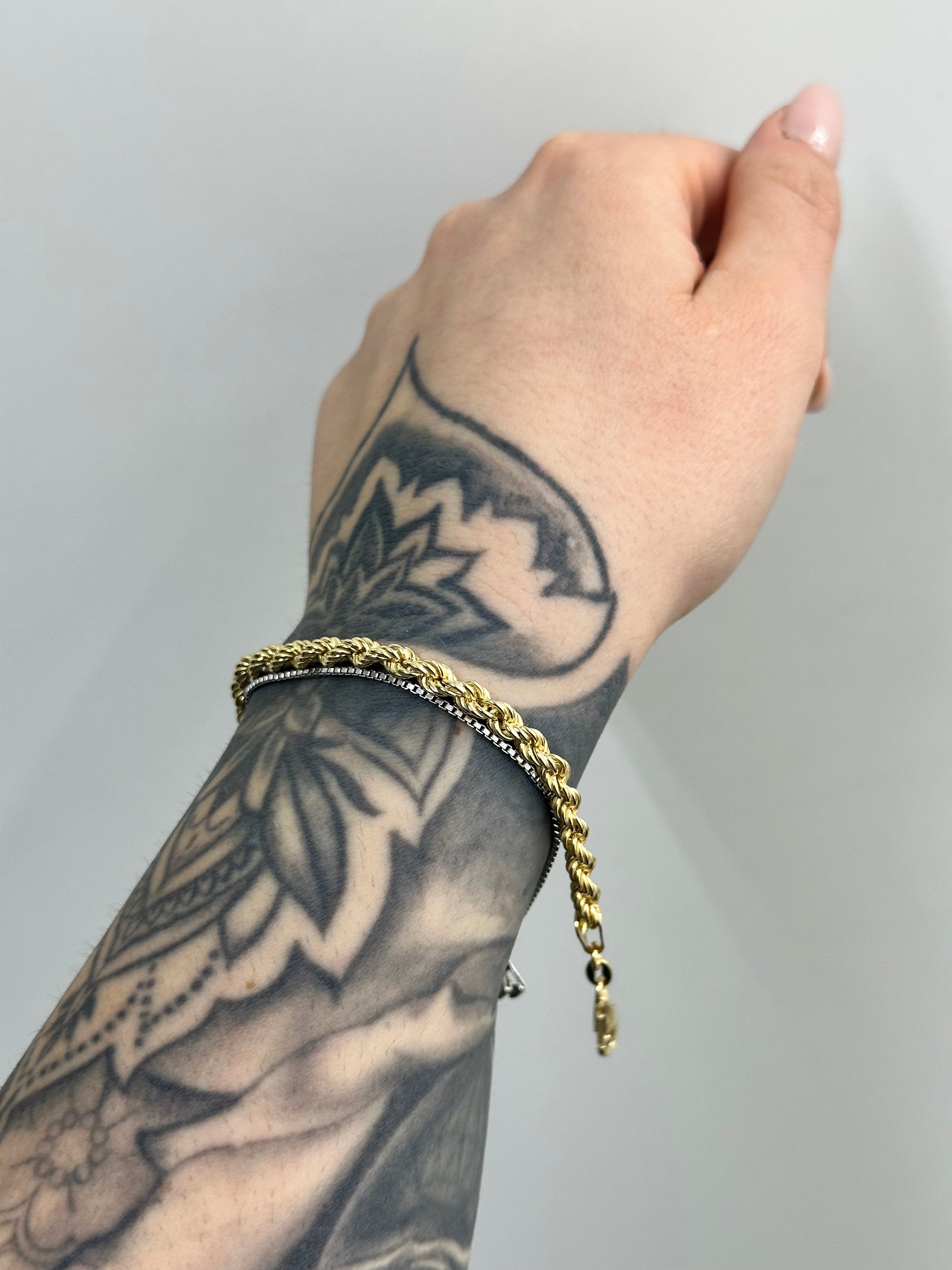 BRACCIALE LASER ARGENTO 925 CON DORATURA
