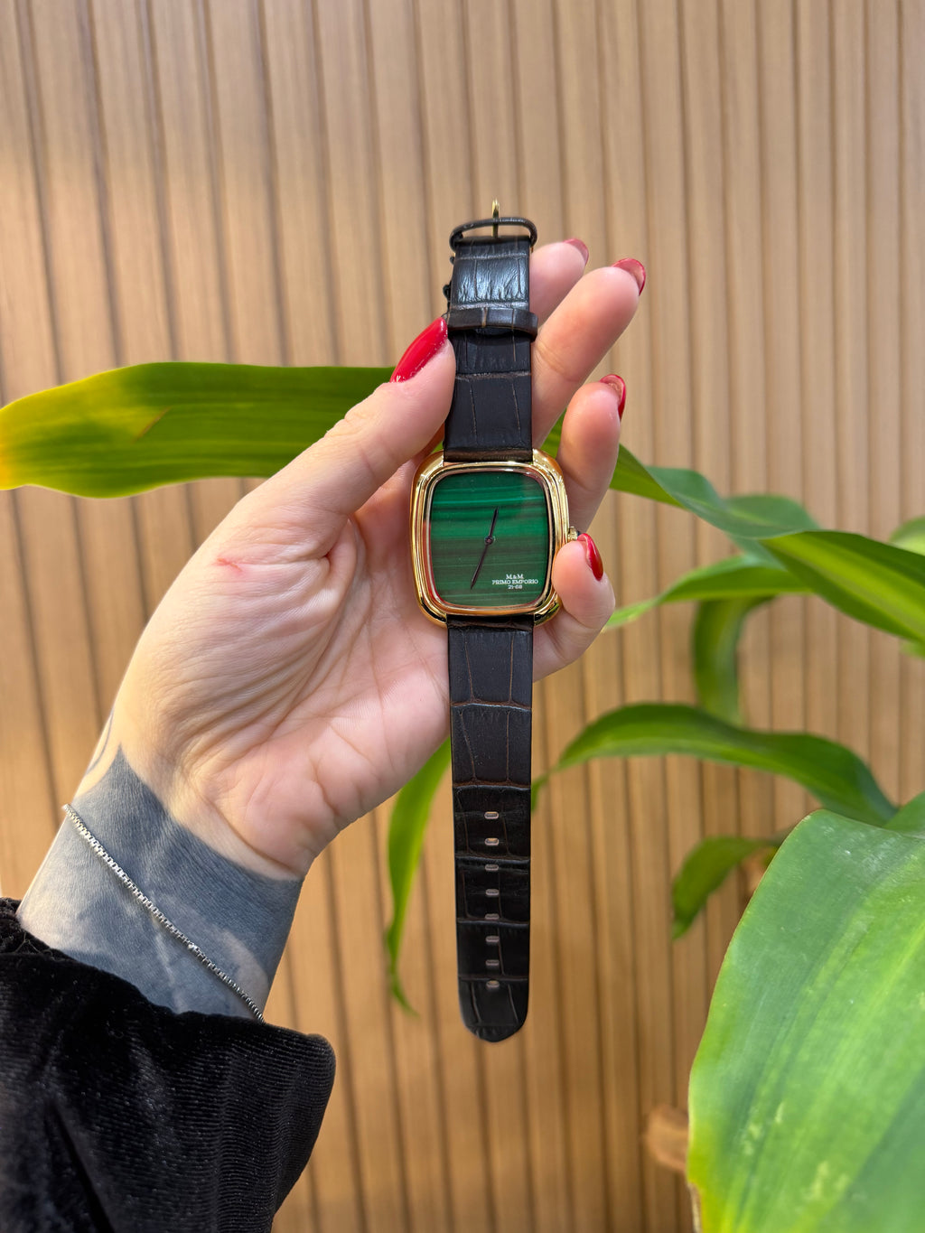 OROLOGIO PRIMO EMPORIO VERDE IN PELLE