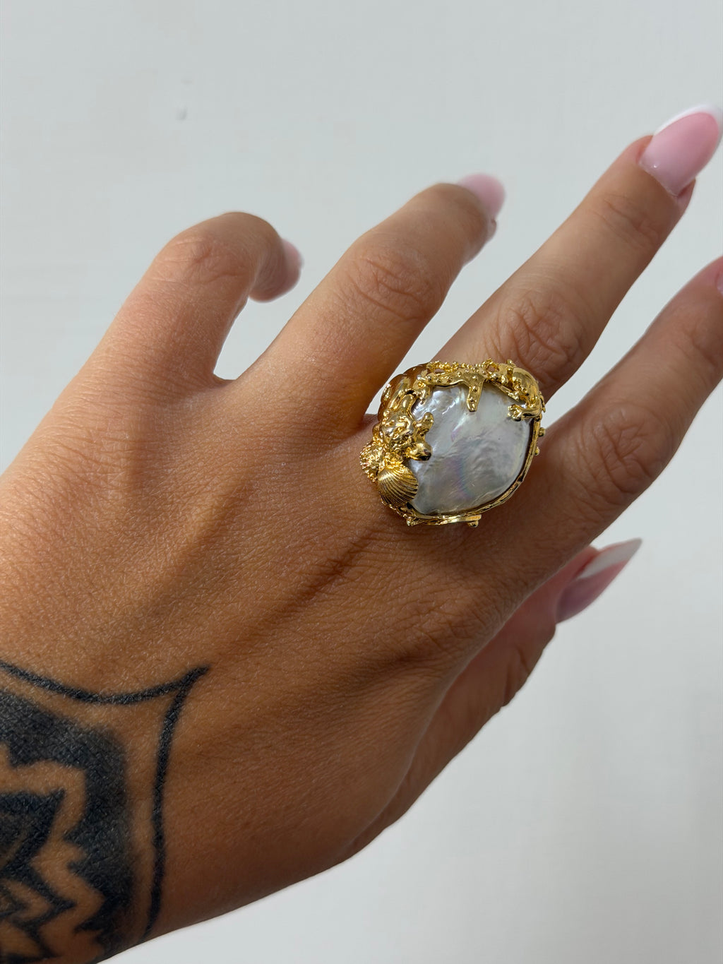 ANELLO FEDELE MARINO CON PERLA