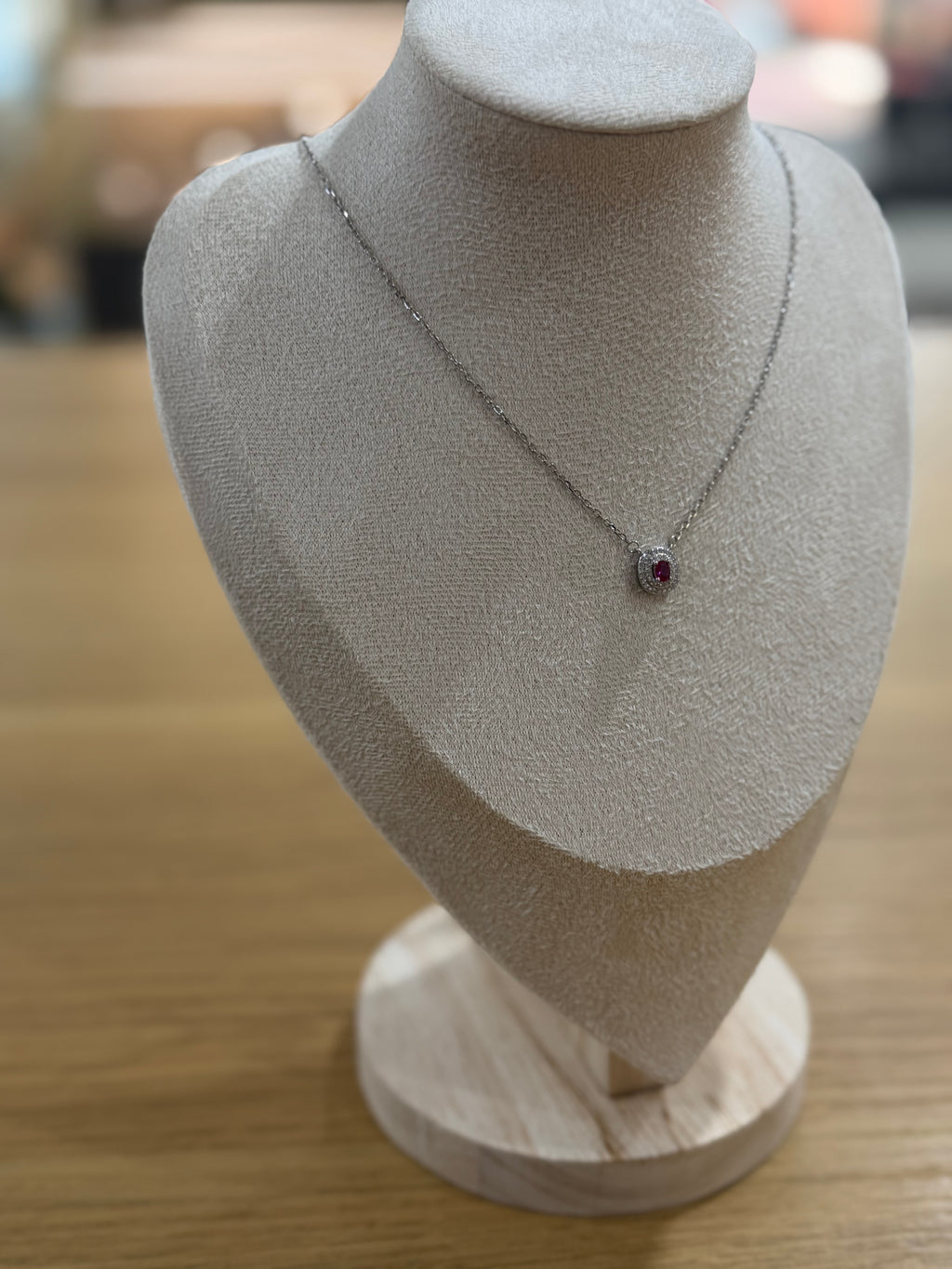 COLLANA PUNTO LUCE MEIRA RED ARGENTO 925