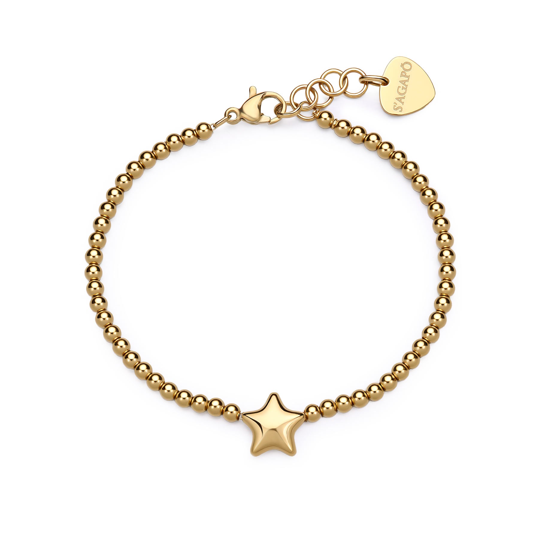 BRACCIALE CON STELLA DORATA S'AGAPO