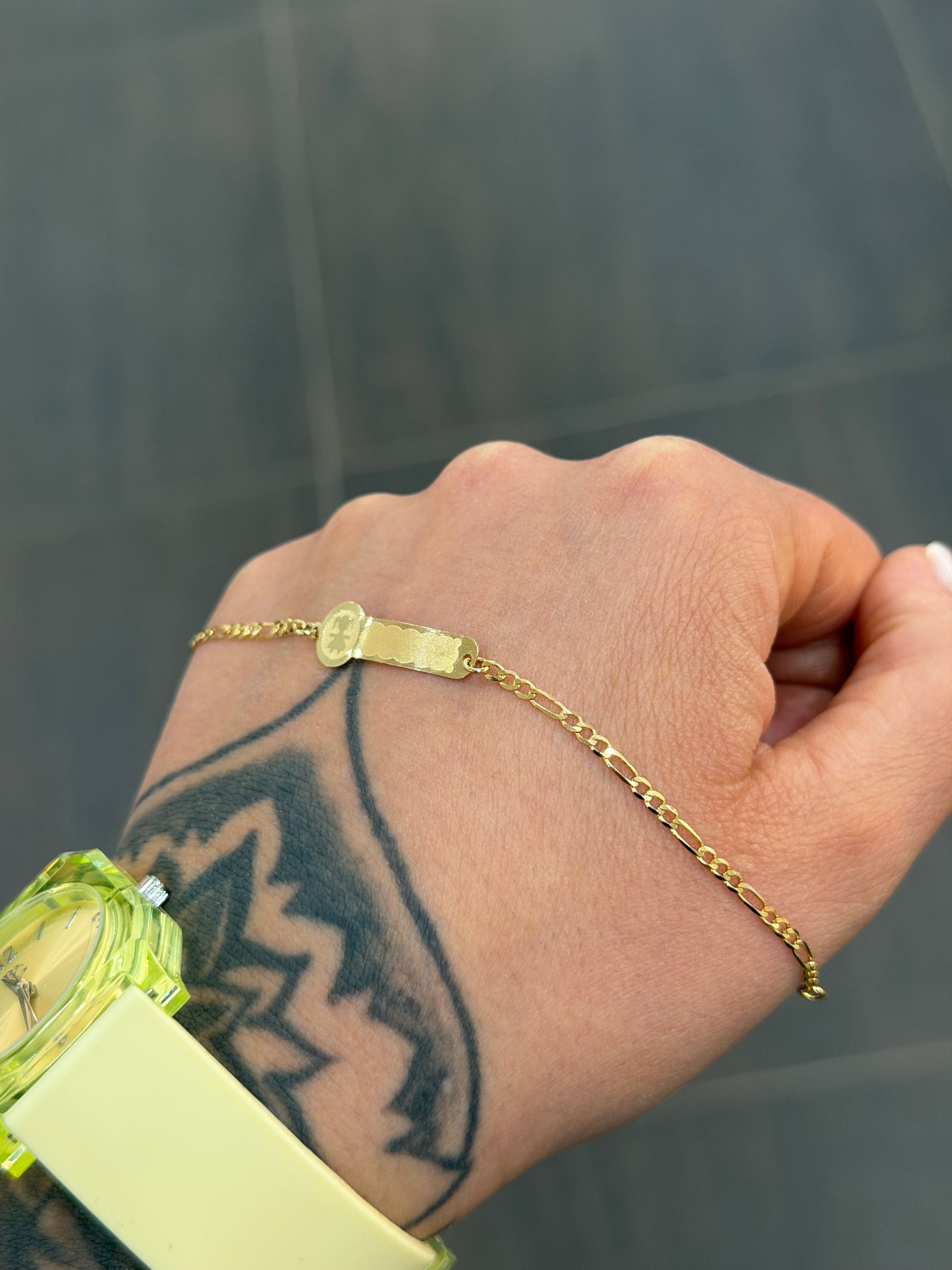 BRACCIALE BATTESIMALE BIMBA ORO 18KT