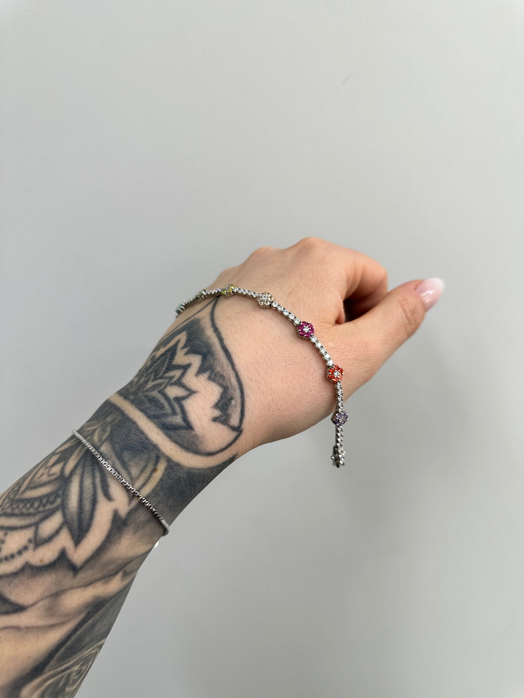 BRACCIALE TENNIS FLOWERS MULTICOLOR