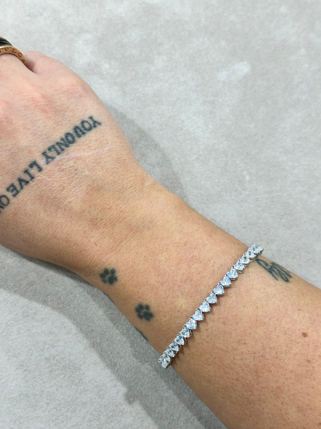 BRACCIALE TENNIS CUORI