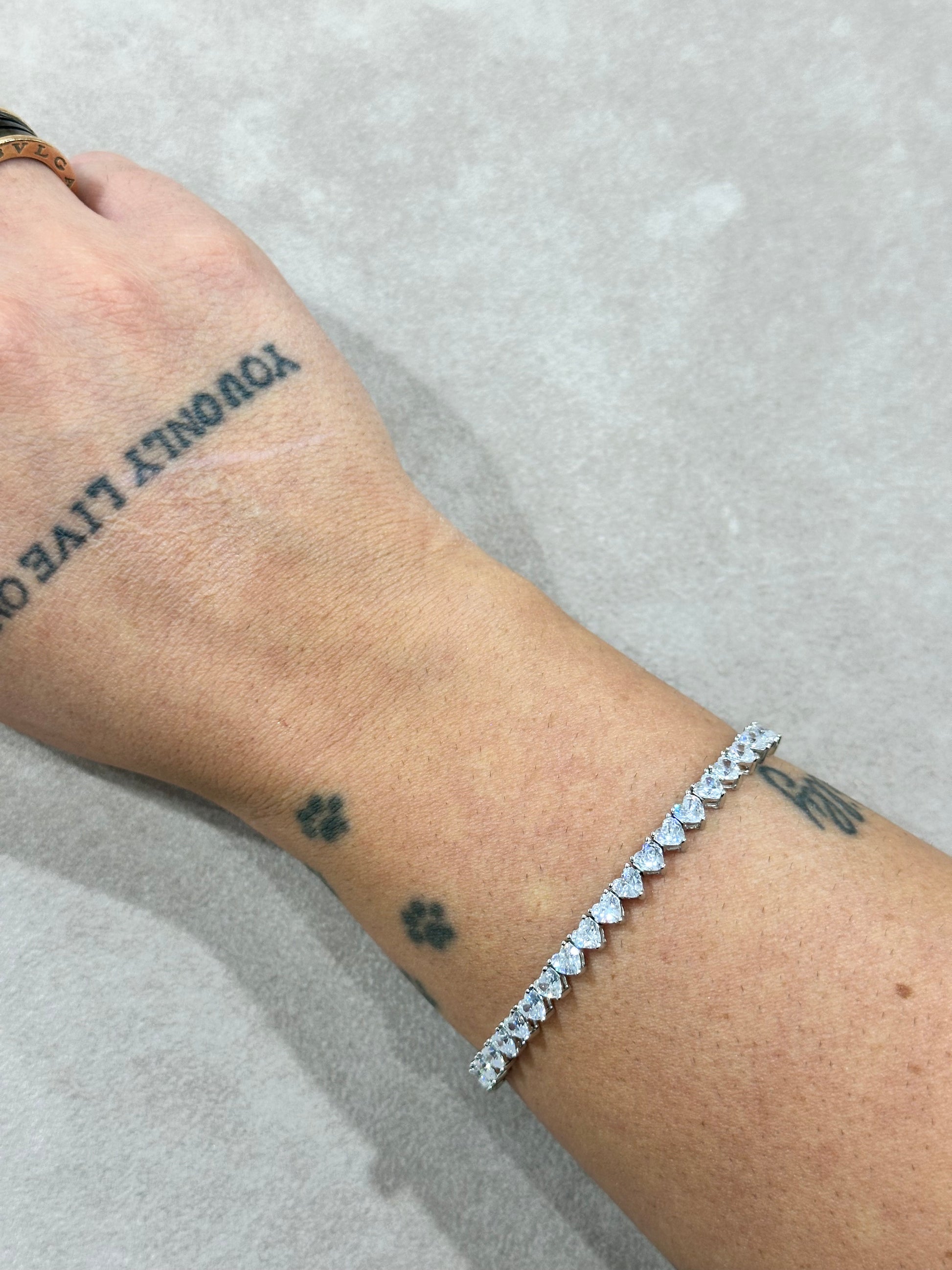 BRACCIALE TENNIS CUORI