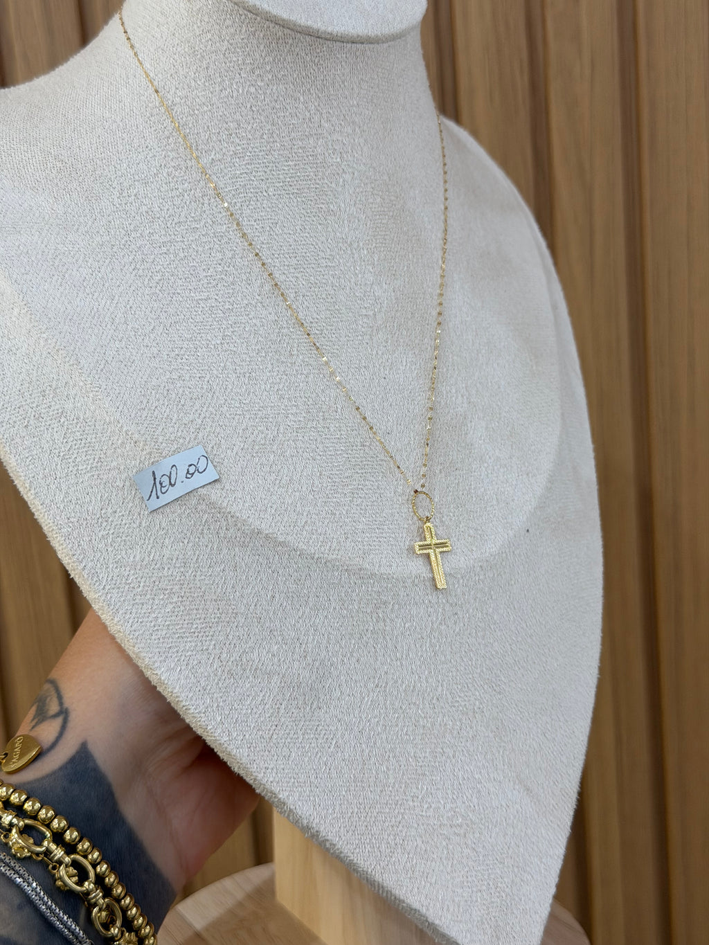 COLLANA ORO 18KT CON CROCE CLASSIC