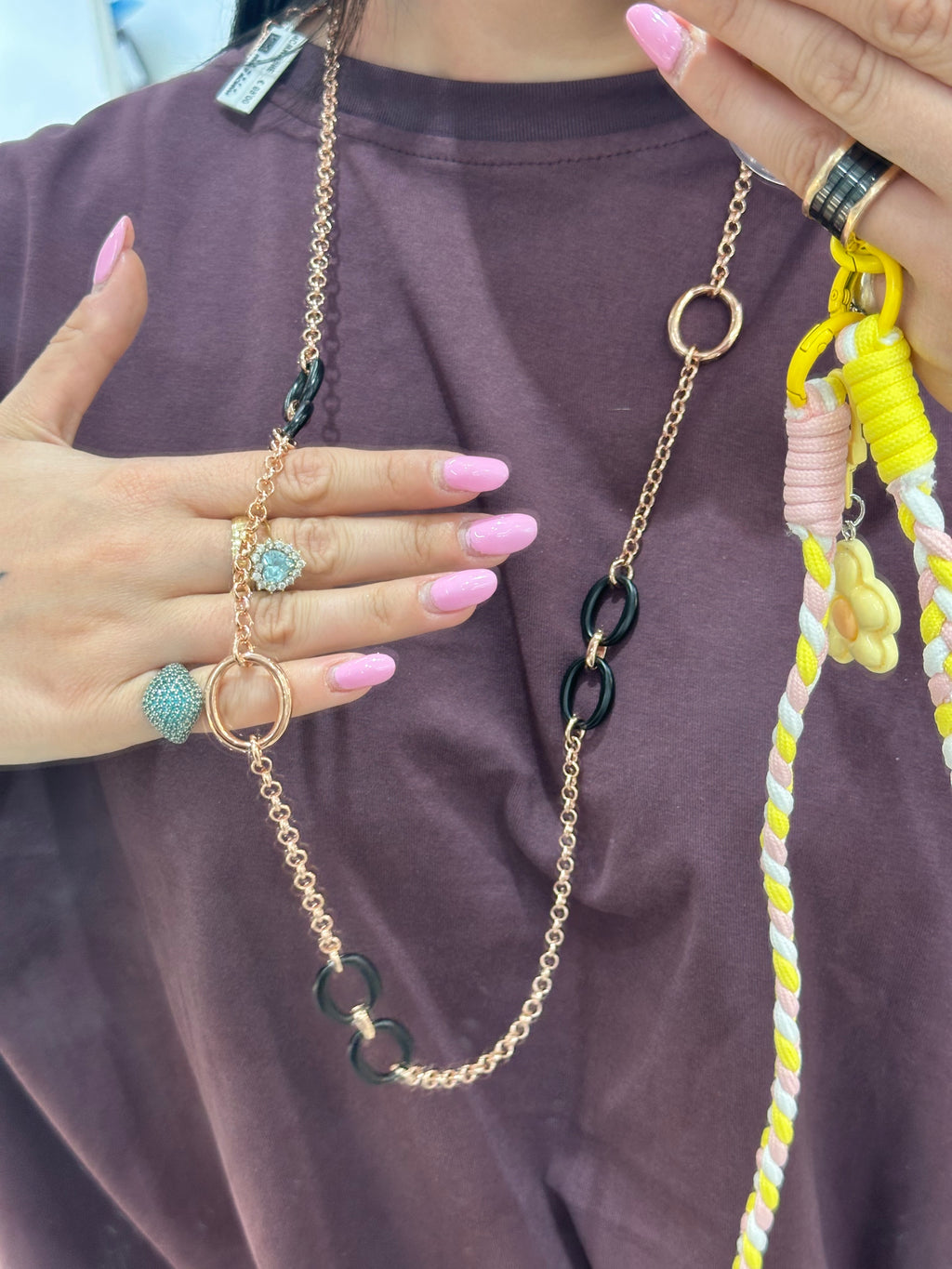 COLLANA ROSE GOLD ACCIAIO