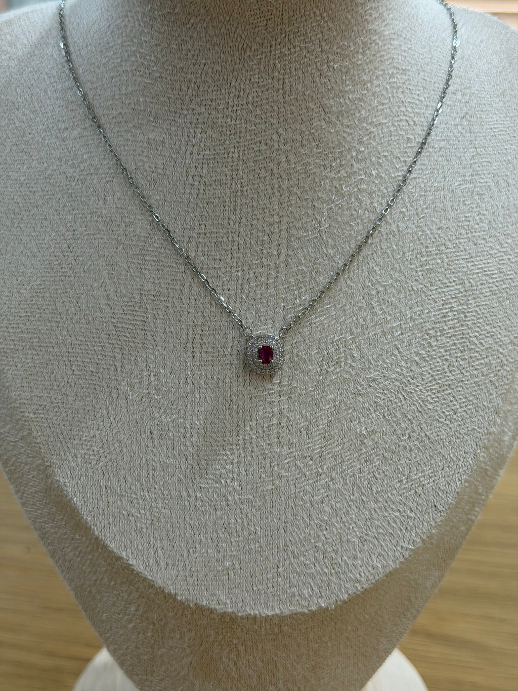 COLLANA PUNTO LUCE MEIRA RED ARGENTO 925