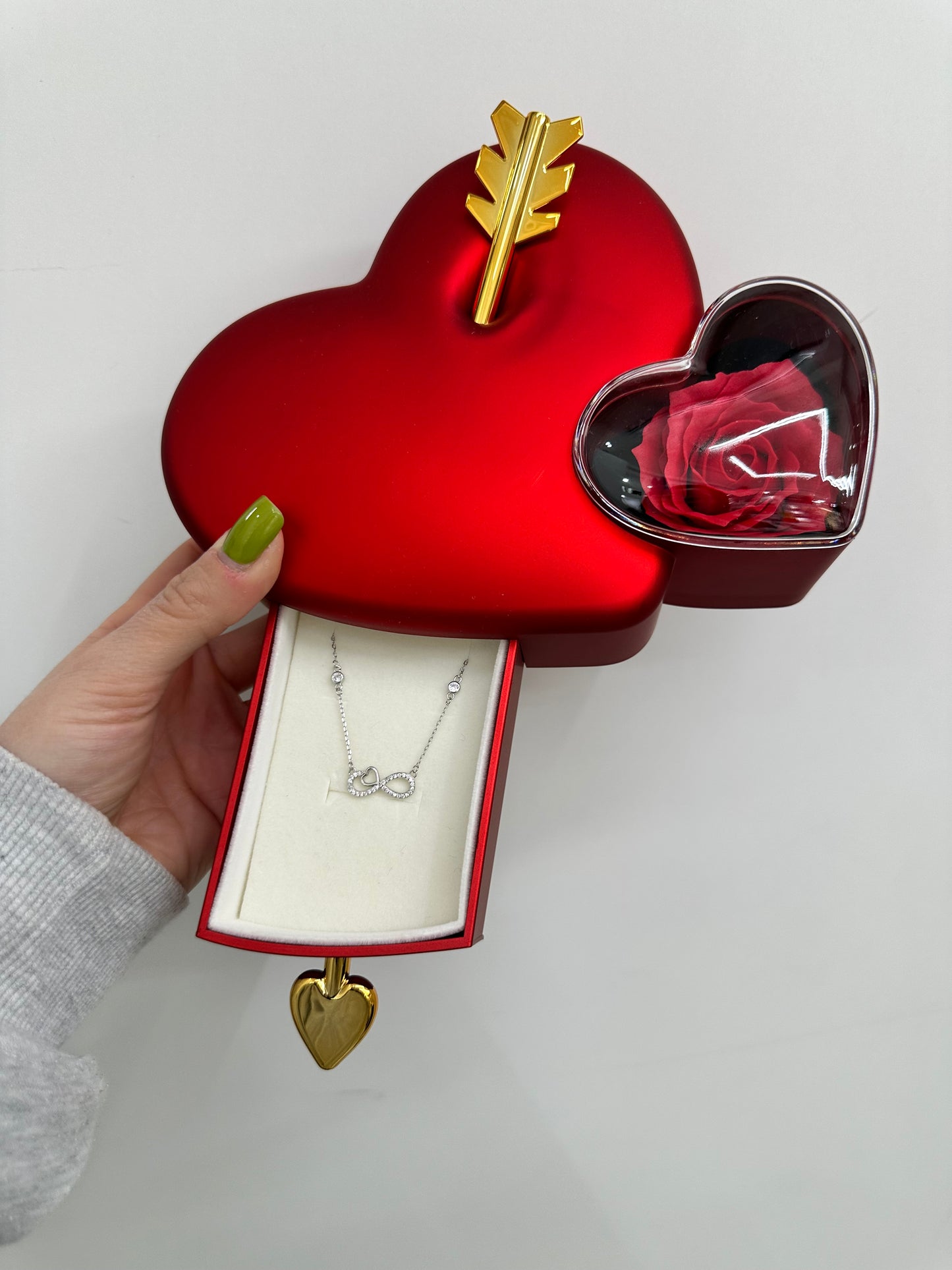 BOX CUPIDO CON COLLANA INFINITO ARGENTO