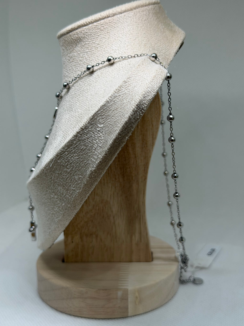 COLLANA ROSARIO LIU JO ACCIAIO